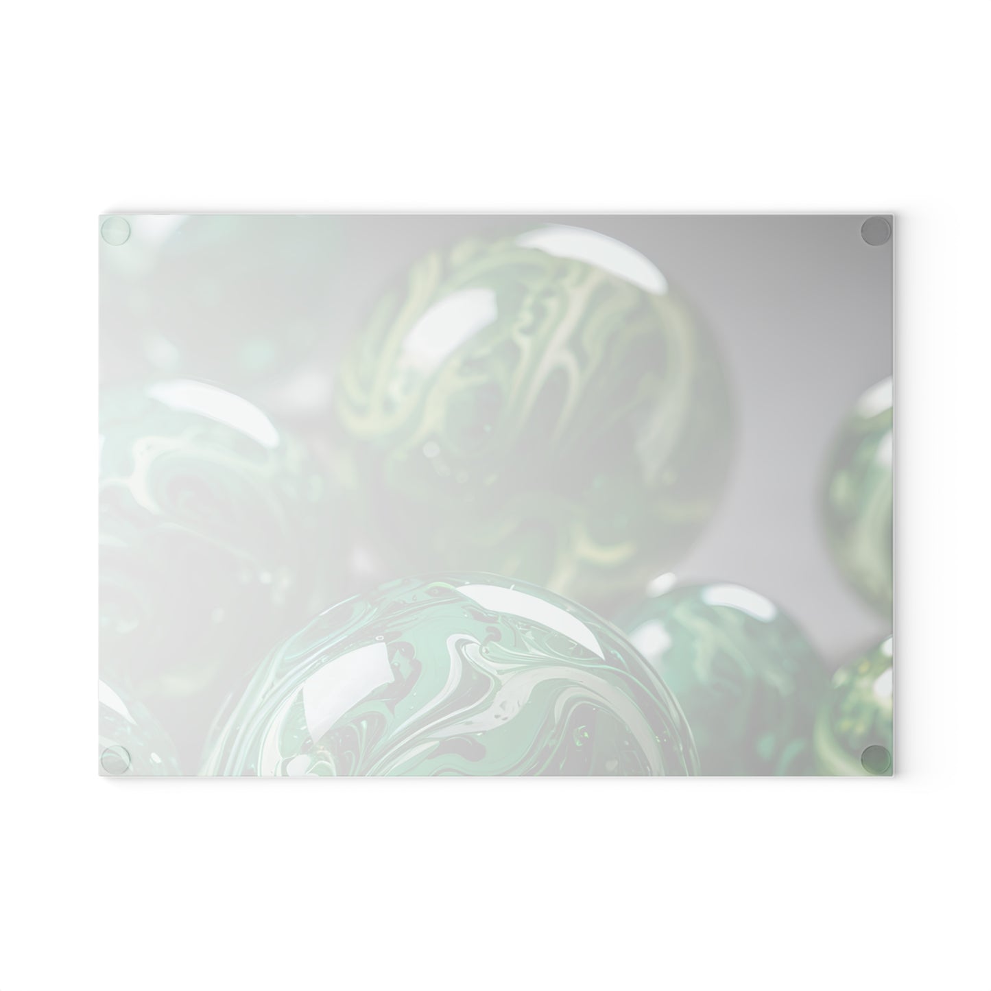 Artistic Glass Cutting Board with Marble Effect, Home Decor, Kitchen Gif