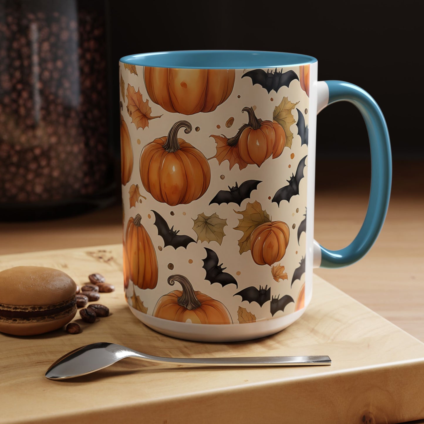 Pumpkin Halloween Coffee Mug, Fall Decor Mugs, Spooky Halloween Gifts, Autumn Drinkware, Seasonal Coffee Cups