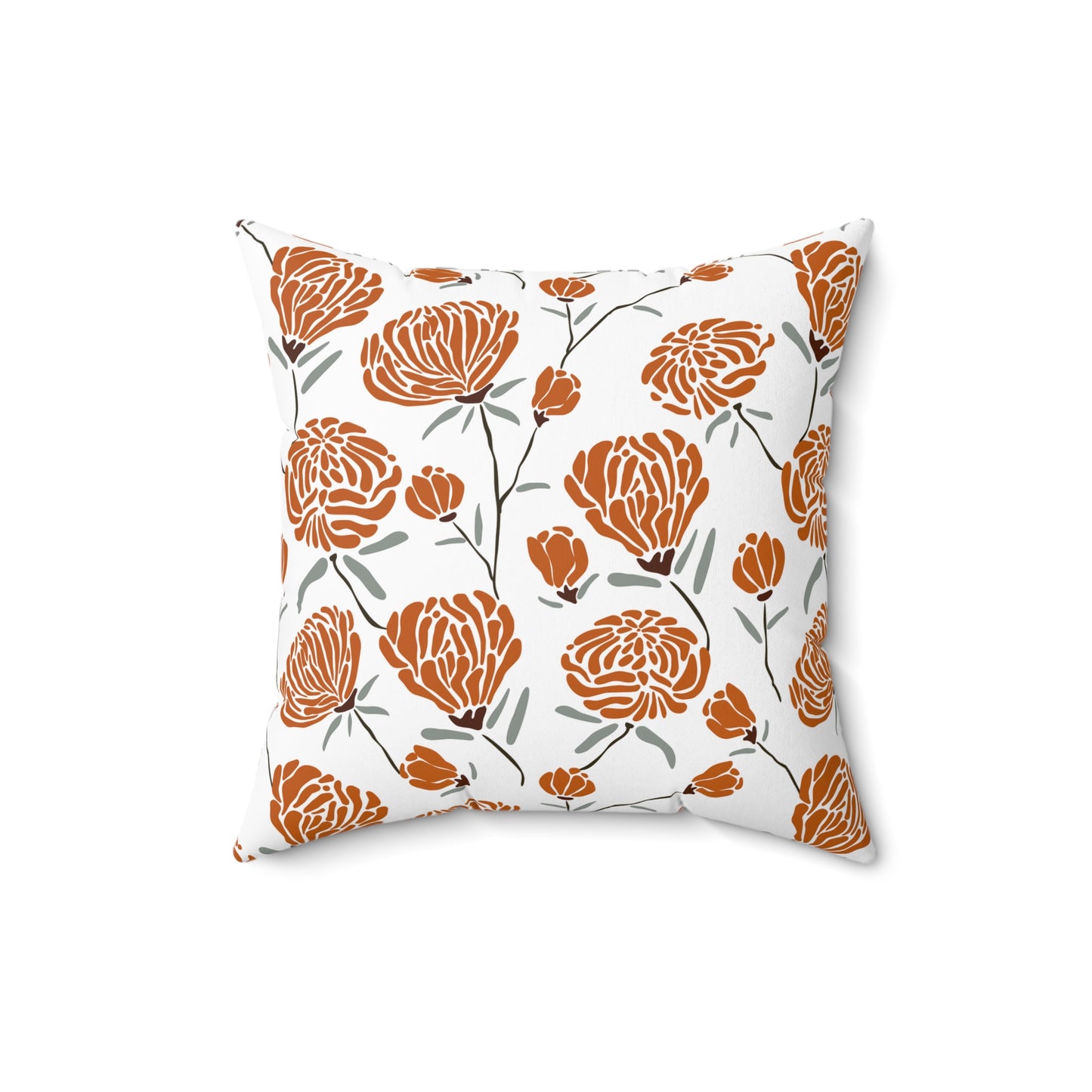 Floral Decorative Pillow, Cozy Home Accent, Stylish Couch Decor, Gift for Her, Bohemian Living Room, Seasonal Home Makeover