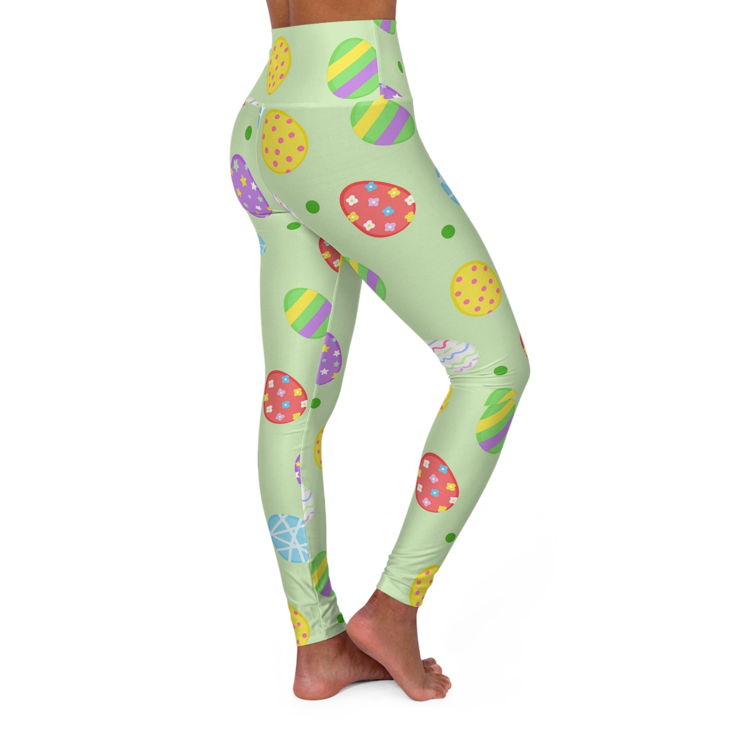 Easter Egg High Waisted Yoga Leggings