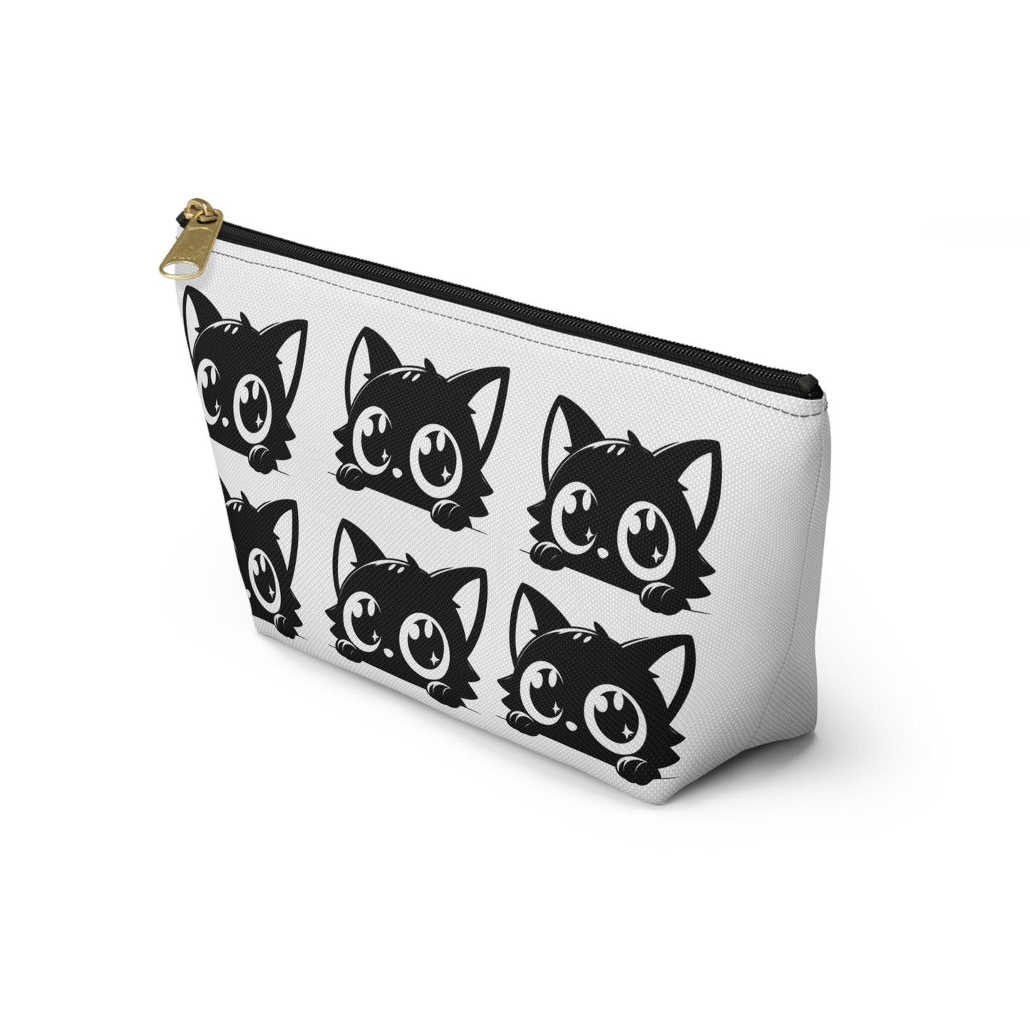 Cute Cat Accessory Pouch, Makeup Bag, Zipper Pouch, Gift for Cat Lovers, Organizer for School, Travel Essentials