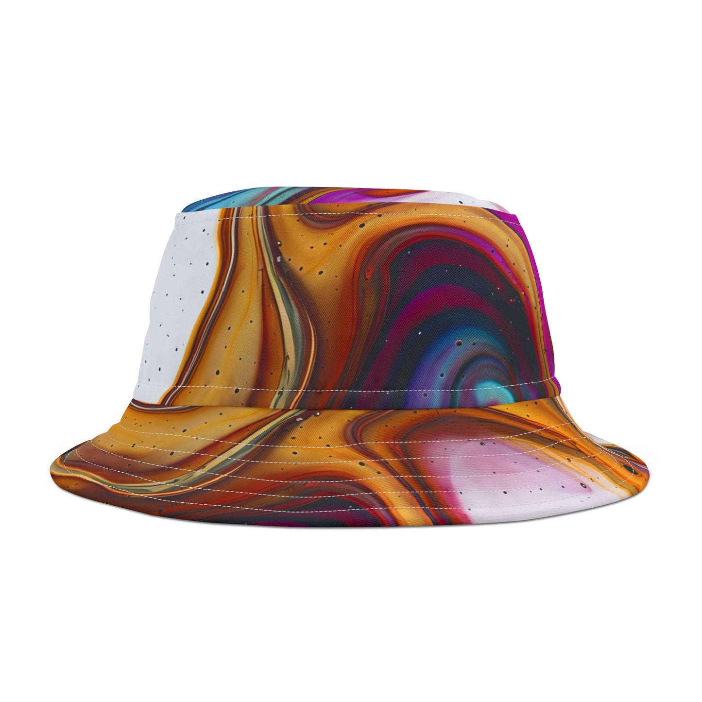 Colorful Abstract Bucket Hat, Summer Fashion Accessory, Beach Hat