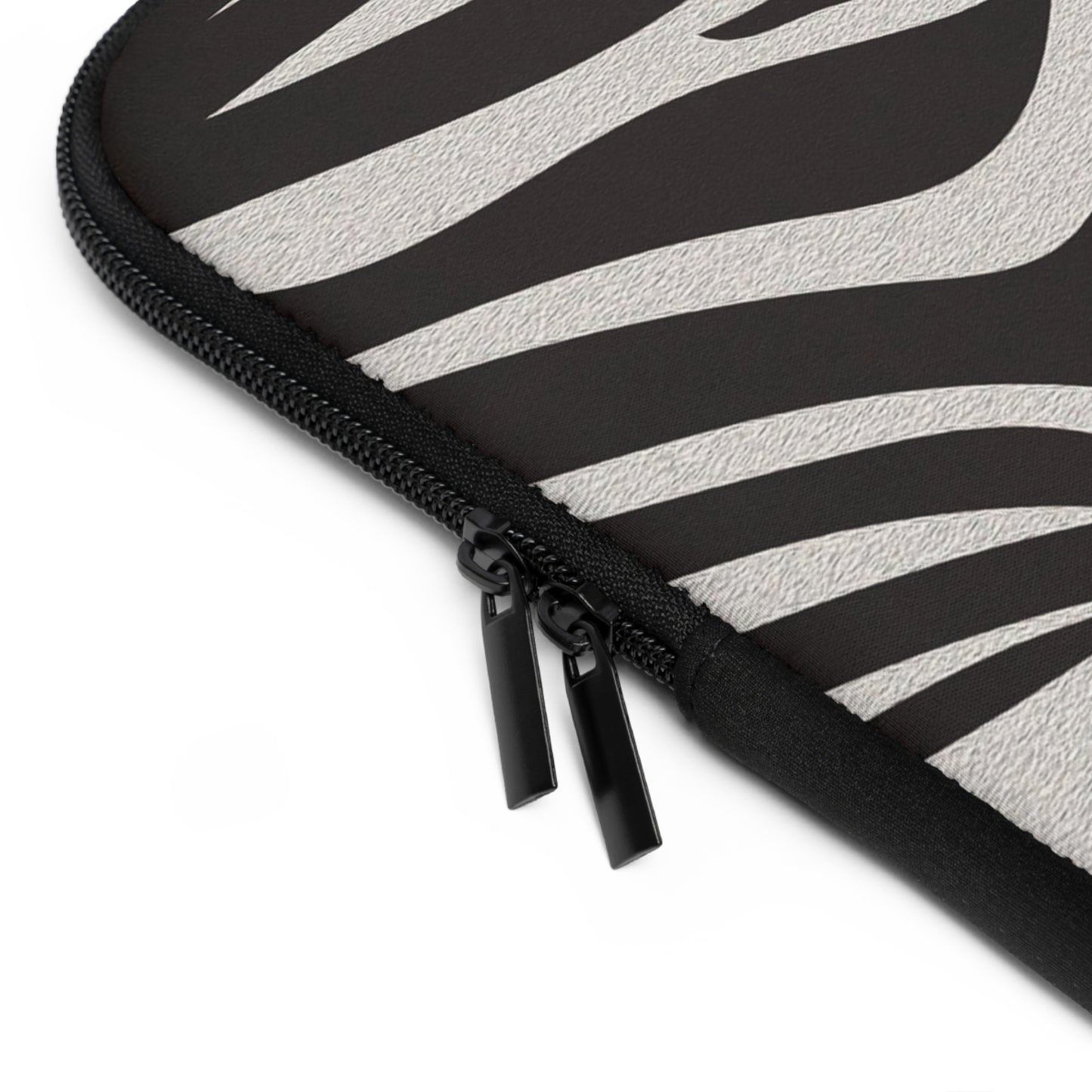Stylish Zebra Eye Laptop Sleeve | Unique Computer Case, Gift for Students, Trendy Tech Accessory, Animal Print Protection