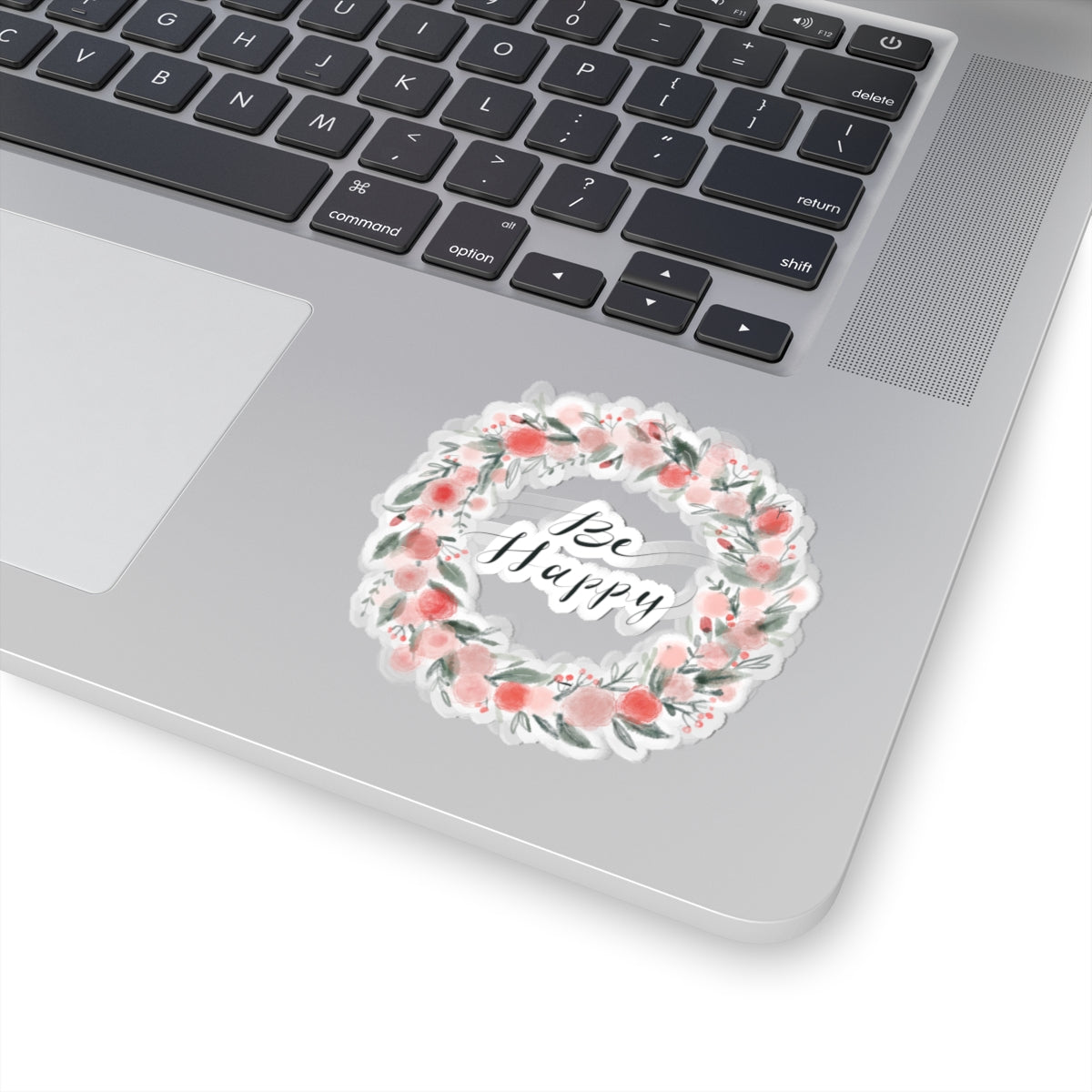 Floral Be Happy Stickers, Cute Stickers for Laptops, Journals, Scrapbooking, Gifts, Self-Care Decor