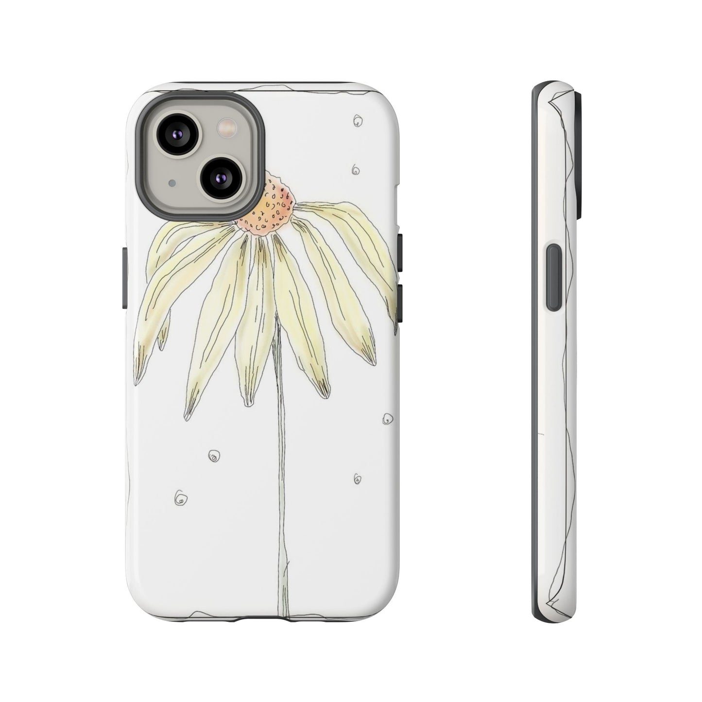 Flower Phone Case with Delicate Design, Tough Phone Cover, Nature Lover Gift, Floral Tech Accessory, Stylish Phone Protection