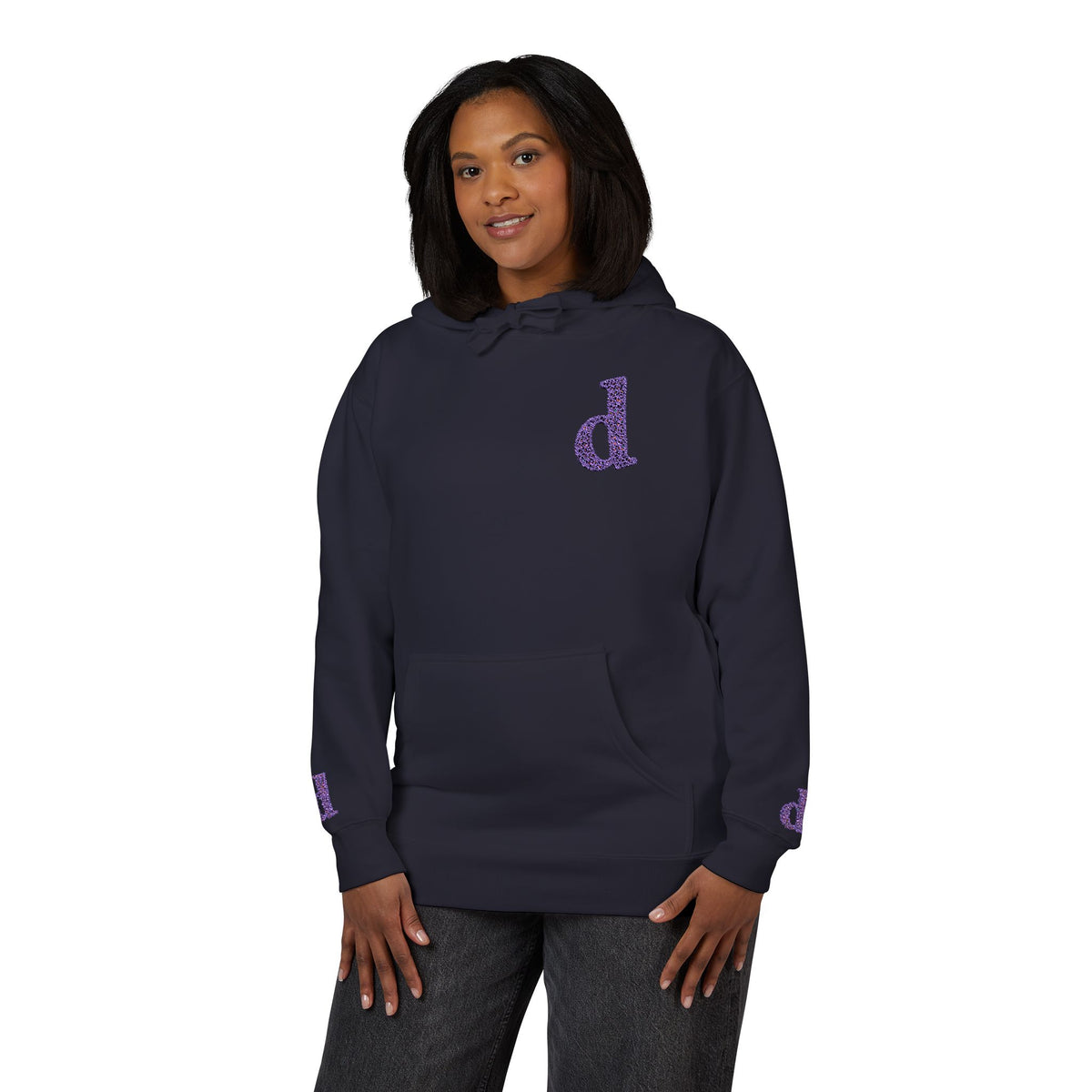 Floral Initial Unisex Fleece Hoodie | Cozy Casual Wear, Gifts for Her, Monogrammed Hooded Sweatshirt, Fall Fashion, Birthday Present