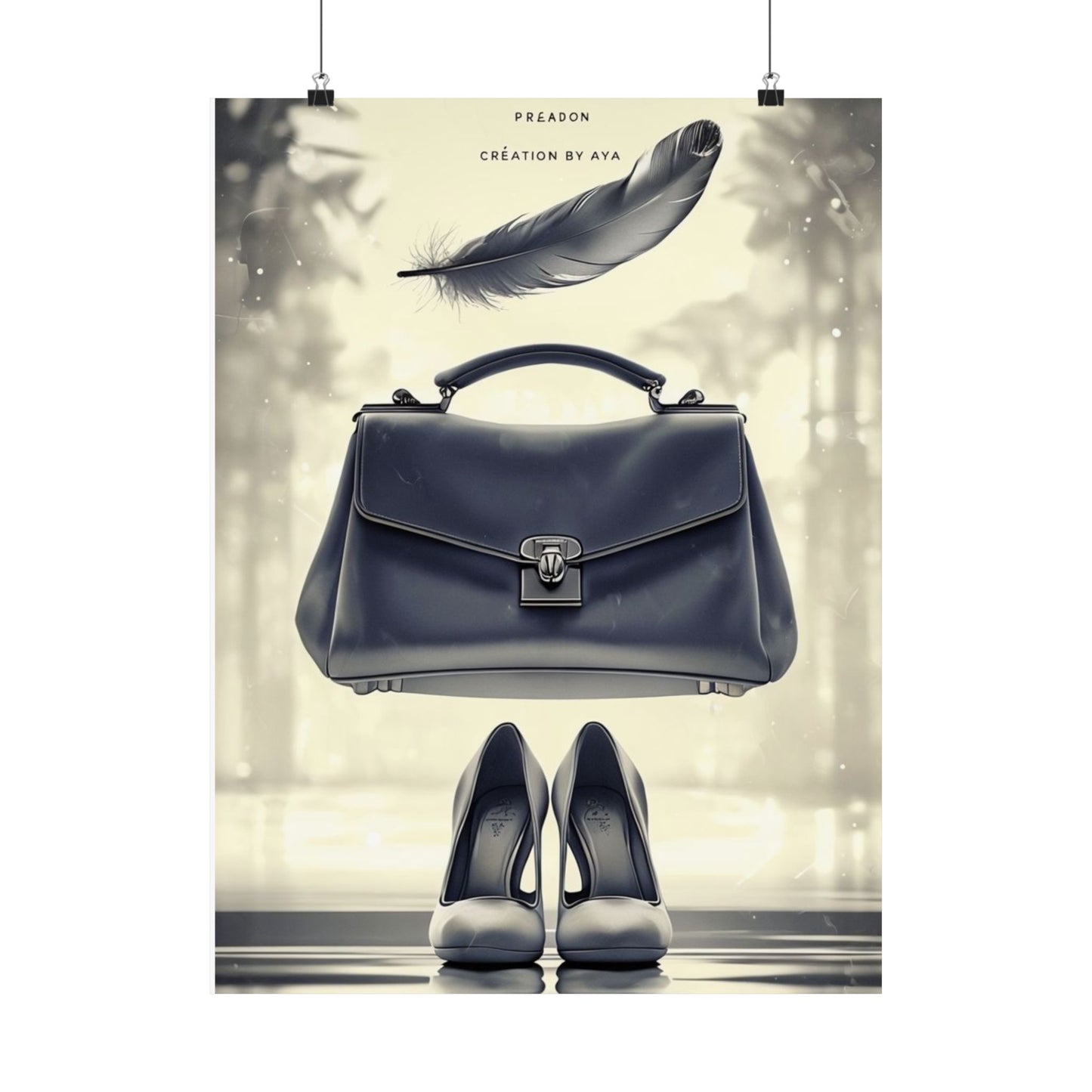 Fashion Poster, Stylish Wall Art for Glam , Modern Home Decor