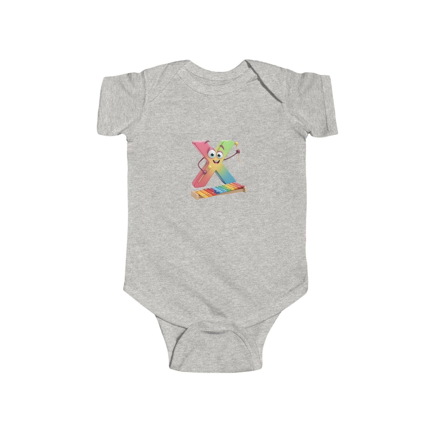 Cute Musical Infant Bodysuit - Letter X