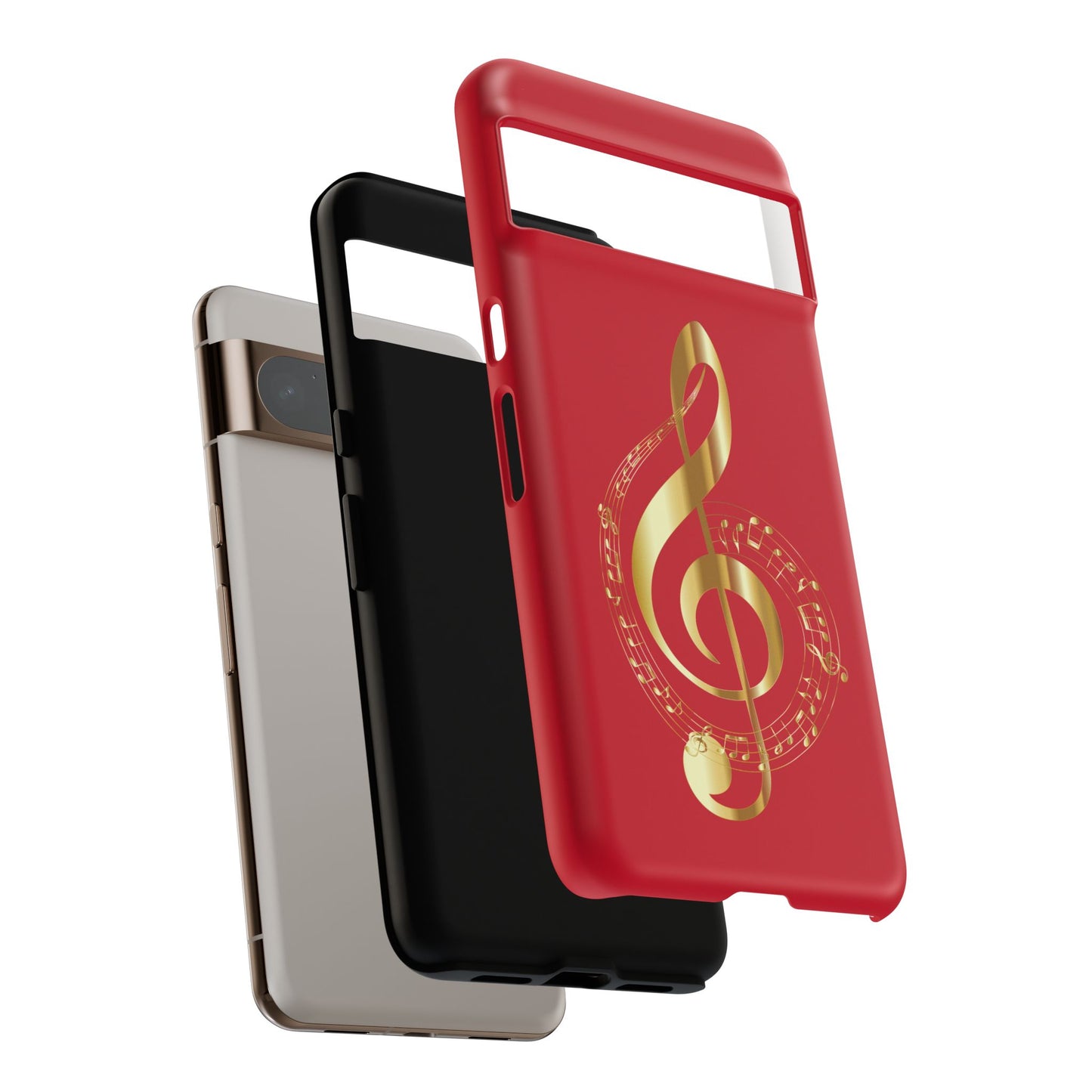 Tough Cases - Red Musical Note