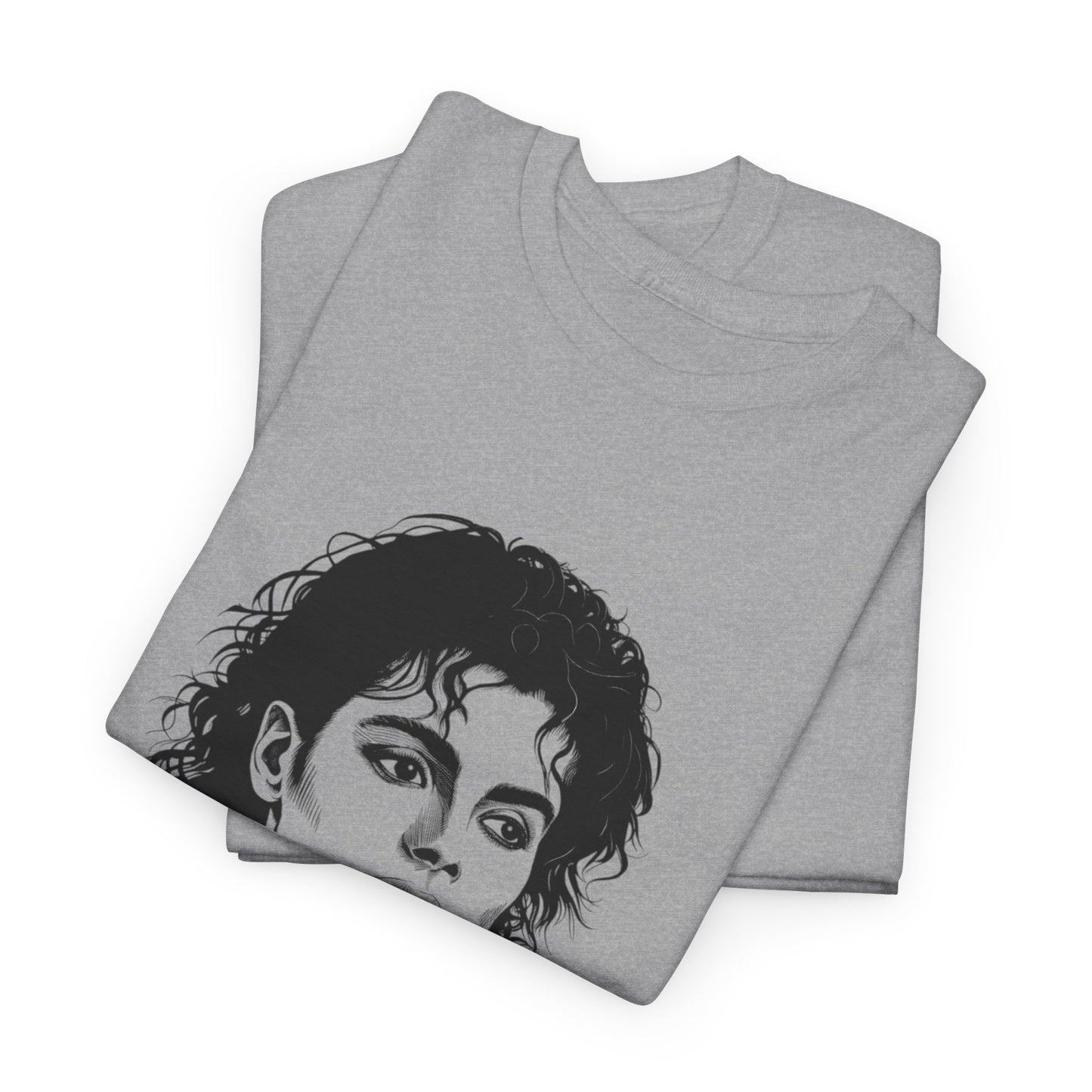 Michael Inspired Unisex Heavy Cotton Tee, Vintage Style Shirt, Retro Graphic Tee, Music Lover Gift, Unisex Casual Wear