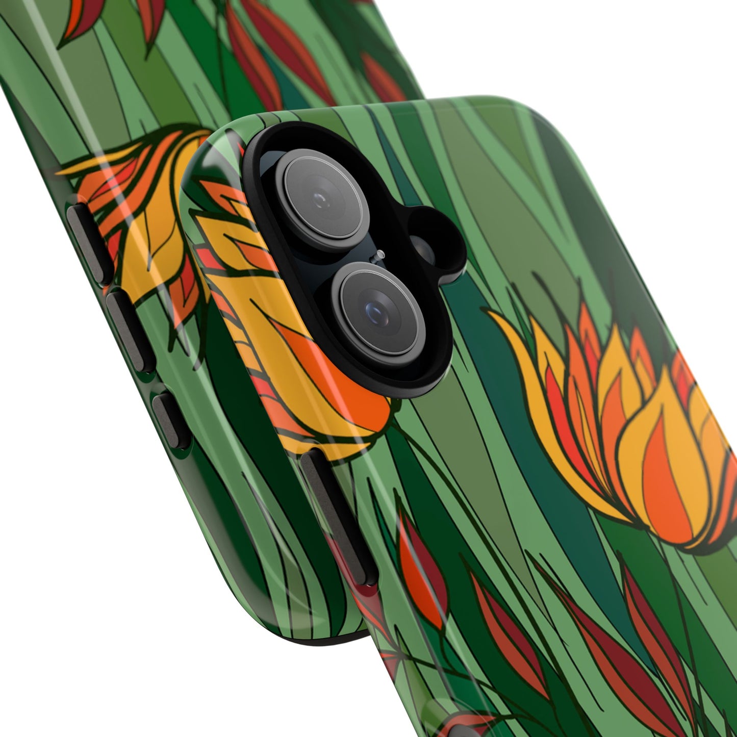 Vibrant Floral Phone Case, Nature-Inspired Tough Case, Eco-Friendly Cover, Unique Gift for Nature Lovers, Spring Decor