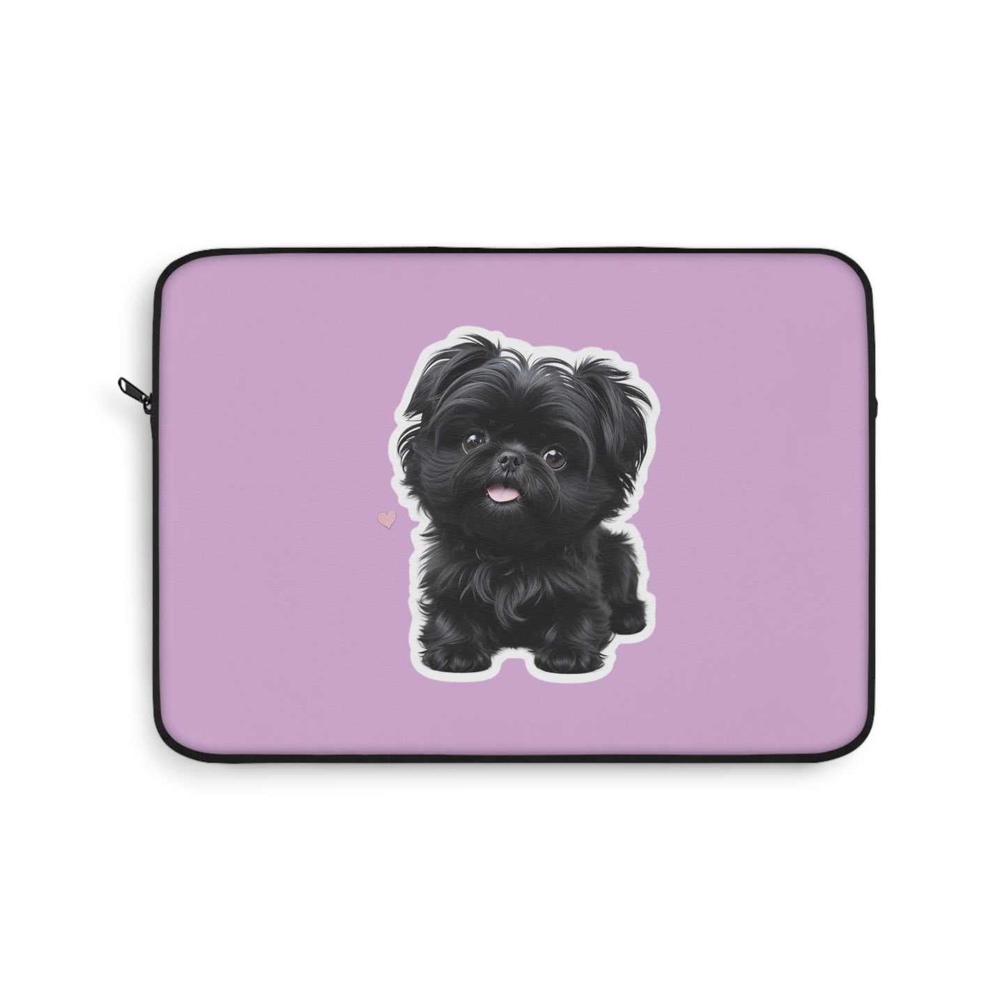 Cute Puppy Laptop Sleeve with Adorable Dog Design, Dog Lover Gift, Laptop Case, Pet Owner Accessory, Pink Sleeve