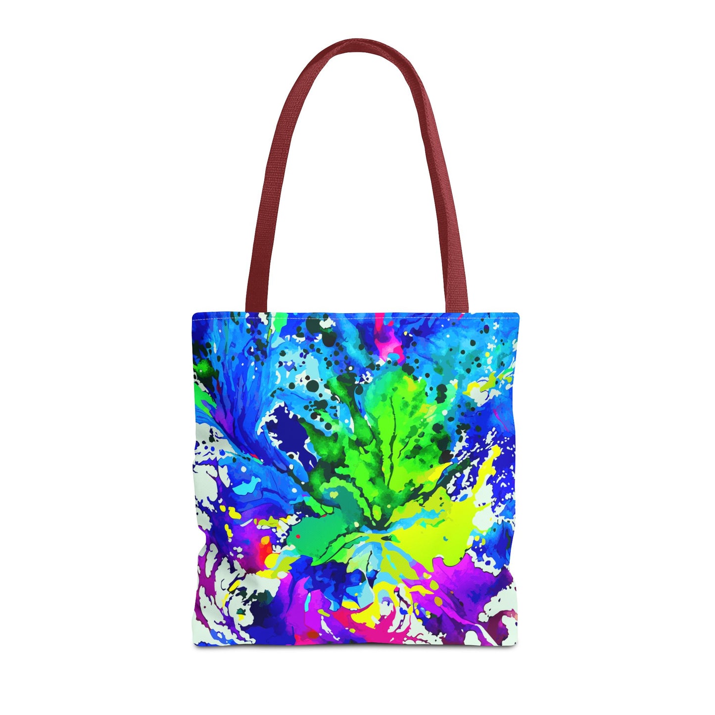 Vibrant Abstract Tote Bag Colorful Shopping Bag, Beach Tote