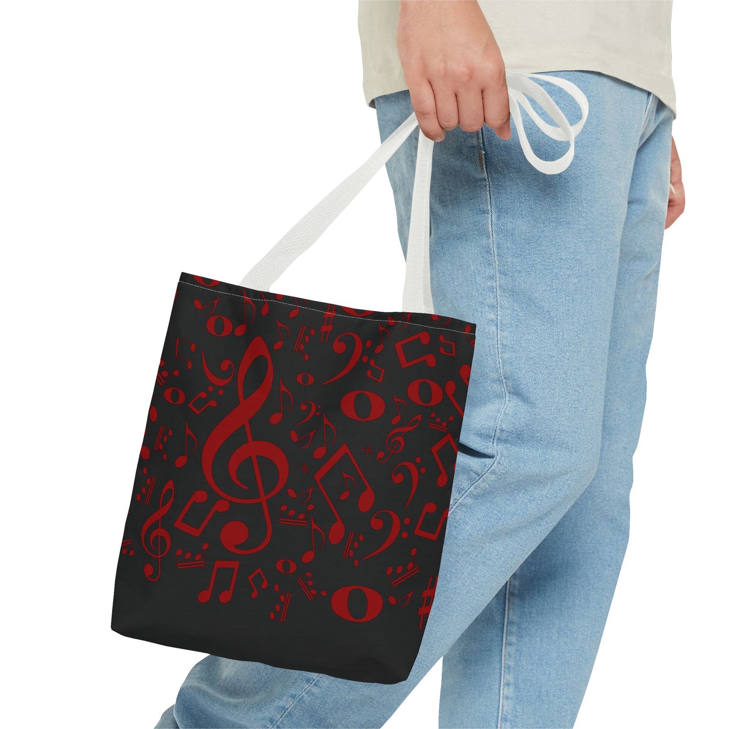 Stylish Music Note Tote Bag, Musical Gifts for Musicians, Eco-Friendly, Concert Accessories, Everyday Use, Unique Gift Idea