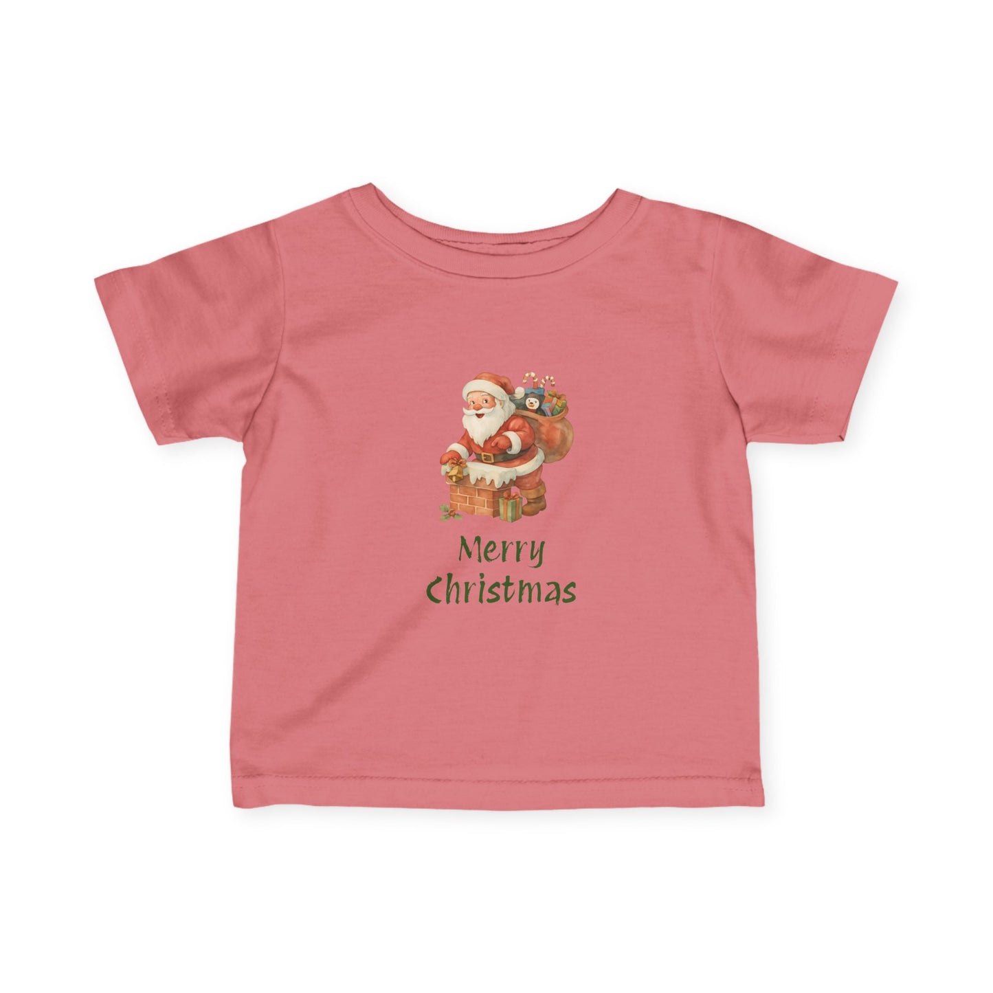 Merry Christmas Infant Tee, Holiday Baby Shirt, Cute Christmas Gift, Toddler Christmas Tee, Santa Infant T-Shirt