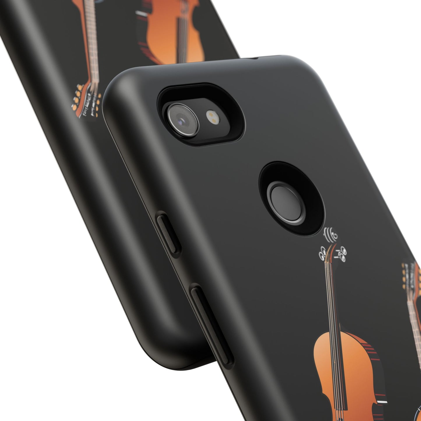 Musical Instrument Phone Case - Violin & Banjo Design, Music Lover Gift, Unique Phone Cover, Holiday Gift, Durable Tough Cases