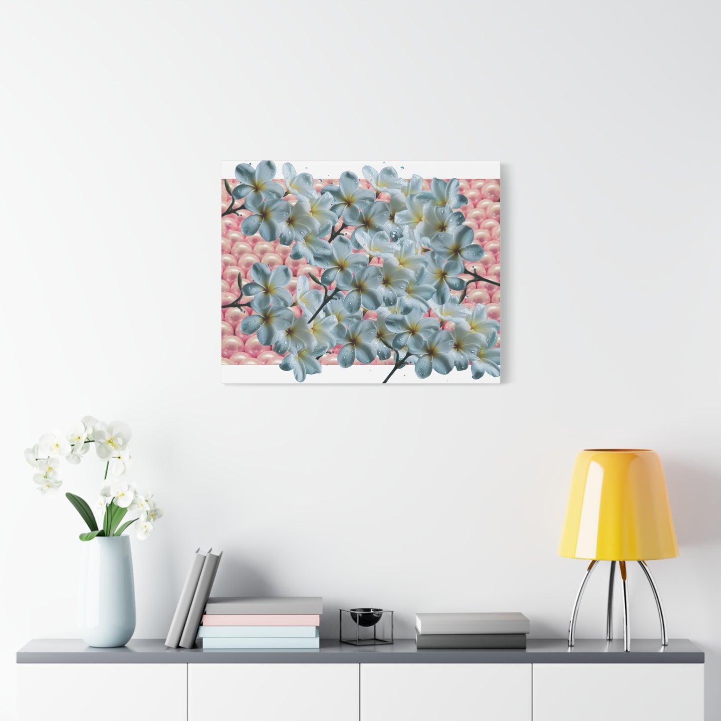 Floral Canvas Art Print - Elegant Home Decor, Botanical Wall Art, Gift for Her, Mother's Day Decoration, Vibrant Flower Artwork