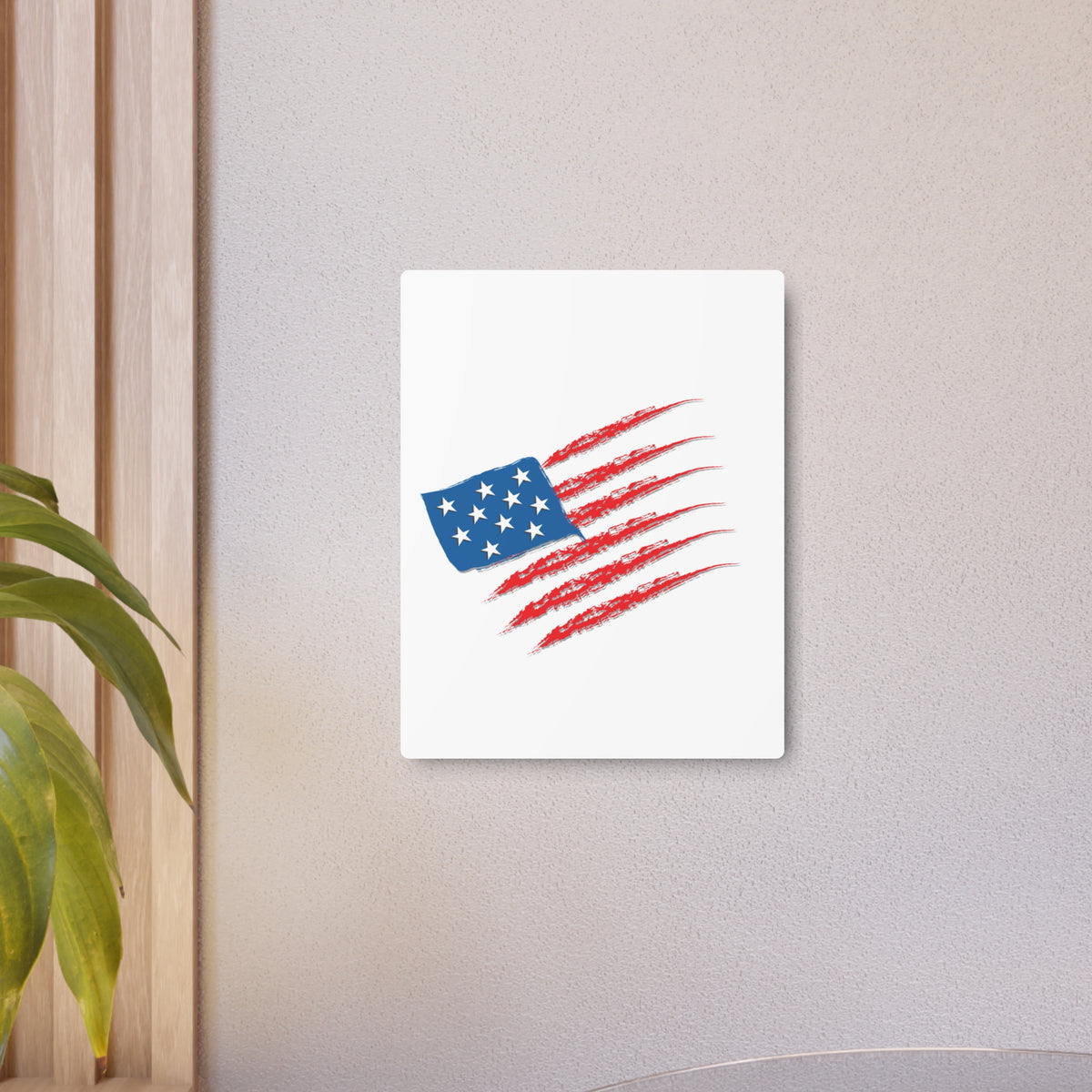 Patriotic Metal Art Sign, Rustic Decor for Home, Wall Art for Independence Day, Memorial Day, Veteran's Day, Gifts for Patriots