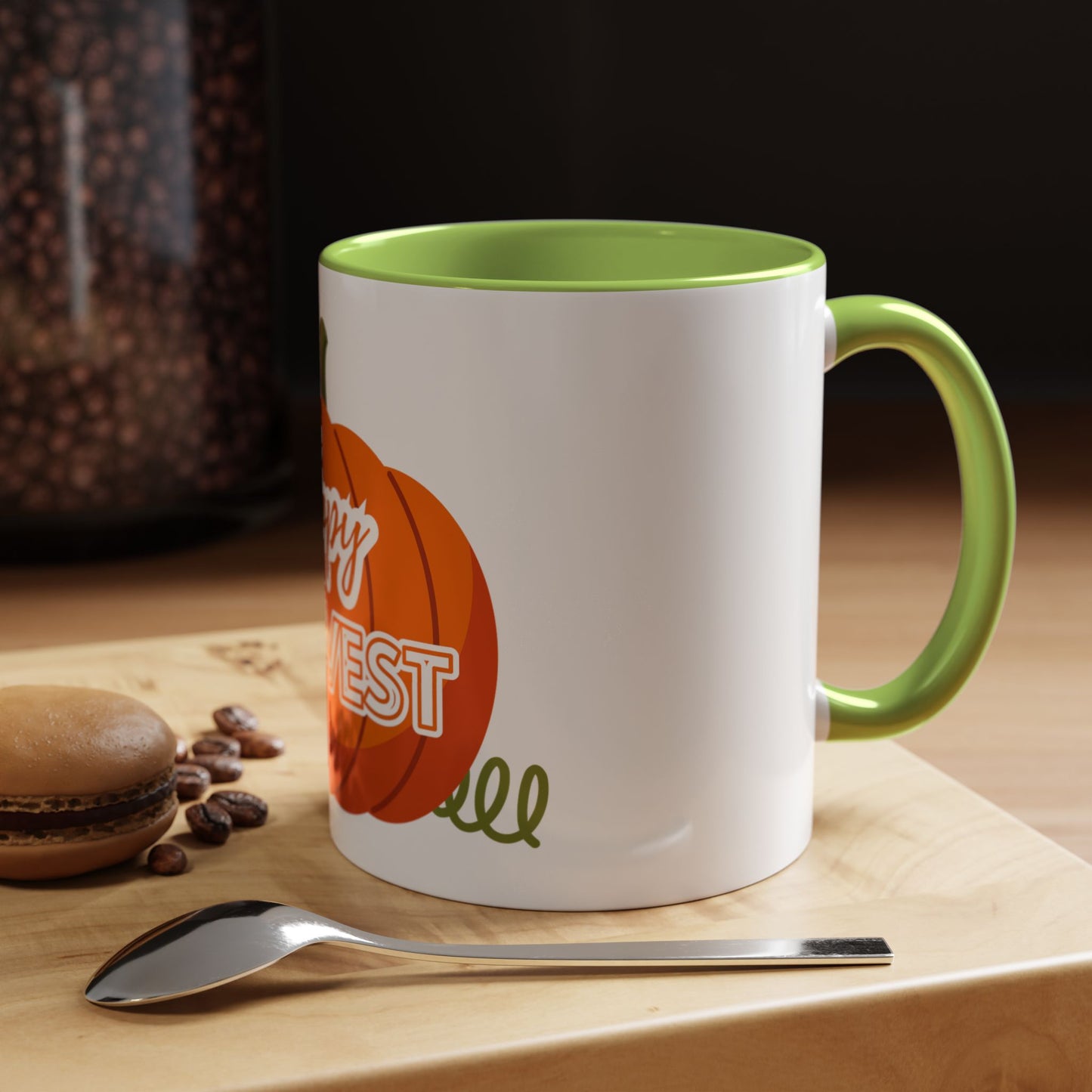 Happy Harvest Pumpkin Coffee Mug, Fall Mug, Seasonal Decor, Gift for Coffee Lovers, Autumn Vibes, Halloween Decoration