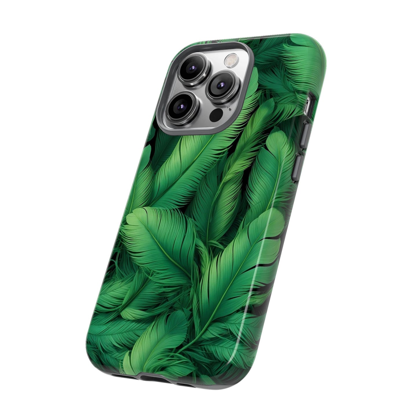 Tough Cases - Tropical Leaf Phone Case, Nature-inspired, Phone Accessory, Gift for Her, Jungle Theme, Eco-Friendly