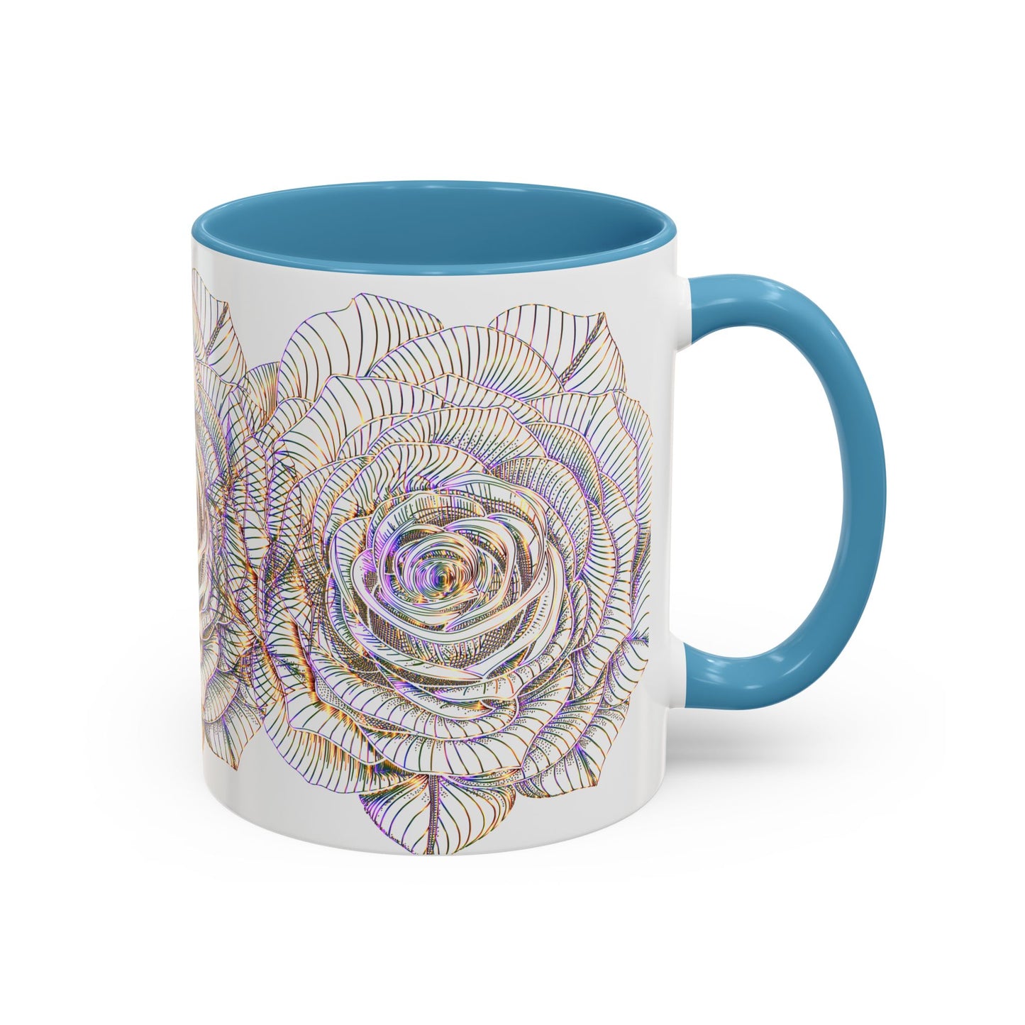 Holographic Floral Coffee Mug - Perfect Gift for Plant Lovers, Home Decor, Tea & Coffee Lovers, Mother's Day, Birthdays