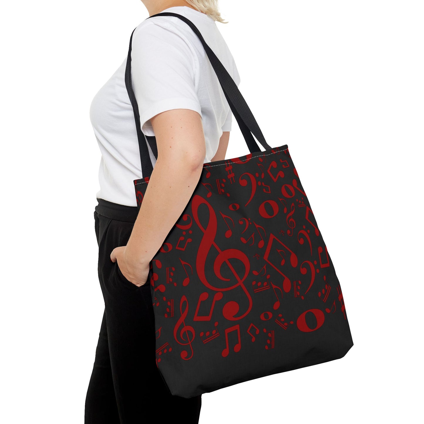Stylish Music Note Tote Bag, Musical Gifts for Musicians, Eco-Friendly, Concert Accessories, Everyday Use, Unique Gift Idea