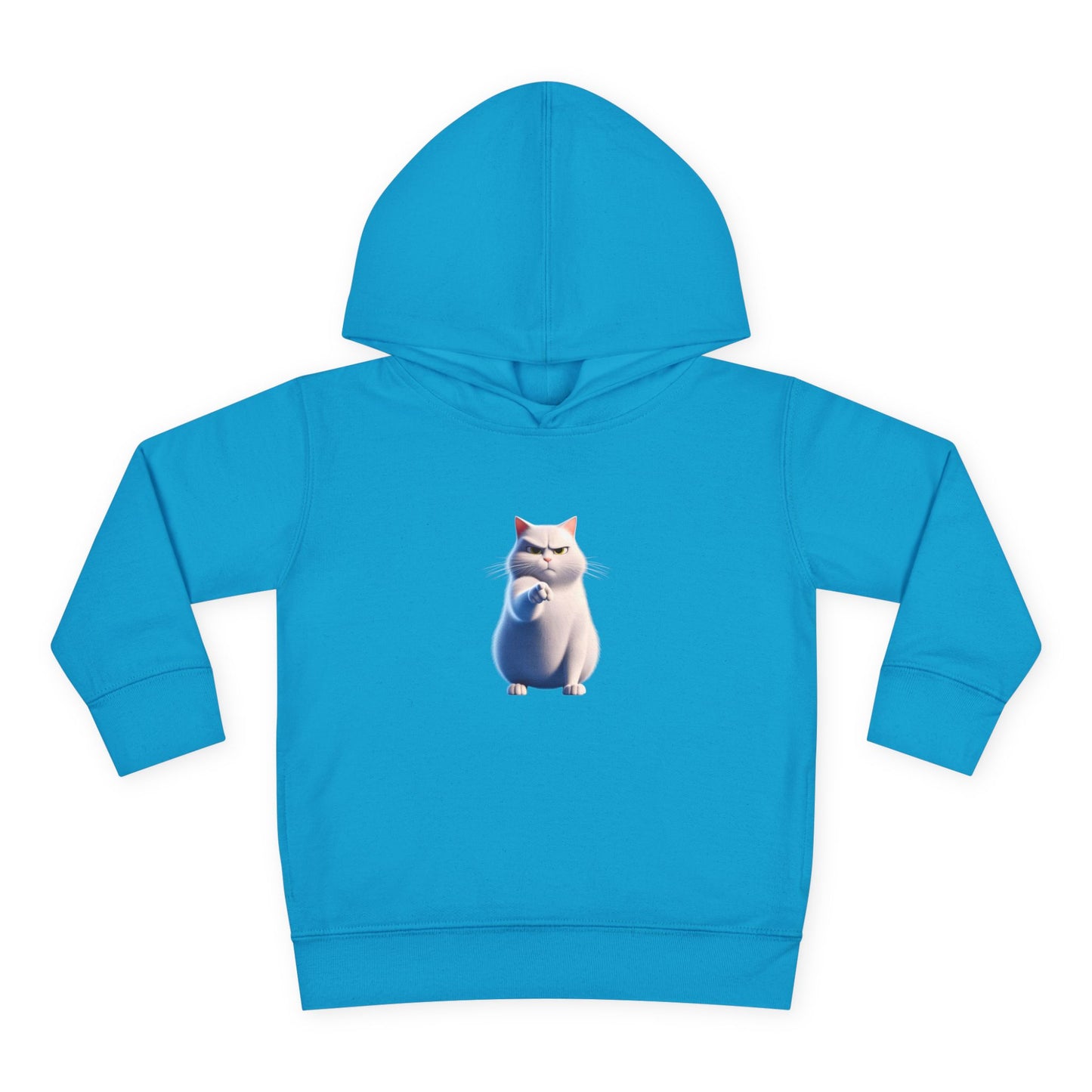 Cute Cat Toddler Hoodie, Fleece Pullover, Kids Sweatshirt, Birthday Gift, Animal Lover Apparel, Cozy Kids Clothing