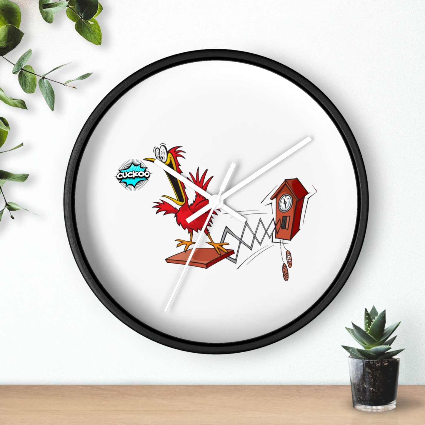 Quirky Rooster Cuckoo Wall Clock, Fun Home Decor