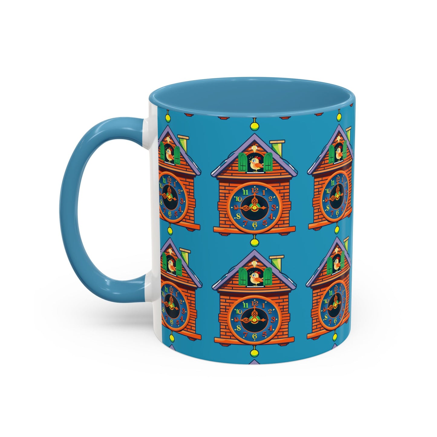 Whimsical Clock House Coffee Mug Unique Gift for Home Decor