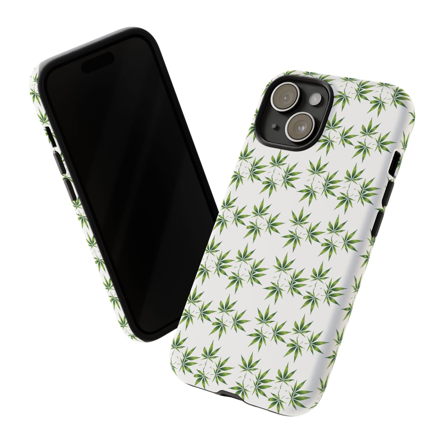 Stylish Phone Case with Cannabis Leaf Design, Durable Phone Cover, Gift for Stoner Friends, Unique Phone Accessory, Nature-Inspired Design