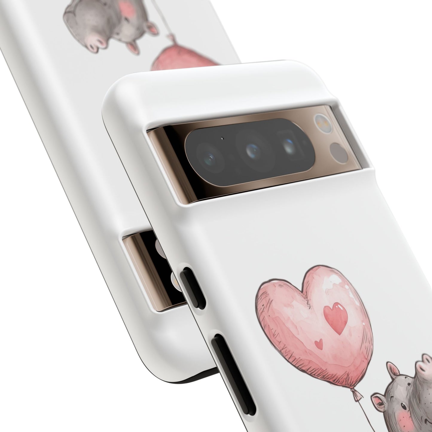 Cute Hippo Phone Case - Good Vibes Design, Animal Lover Gift, Fun Accessory, Birthday Present, Phone Accessories