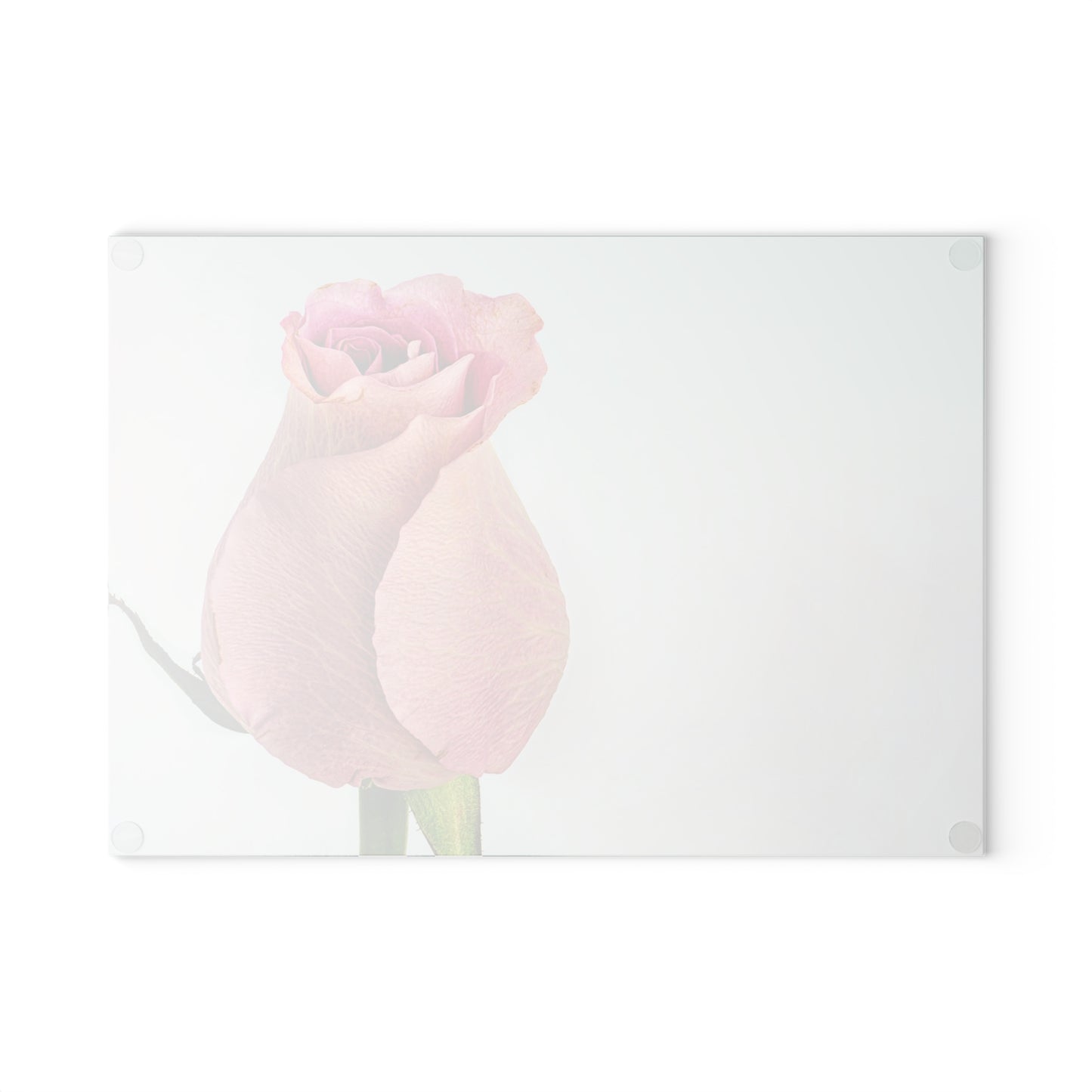 Elegant Floral Glass Cutting Board, Kitchen Decor, Unique Gift, Wedding Registry, Rose Design, Housewarming, Cooking