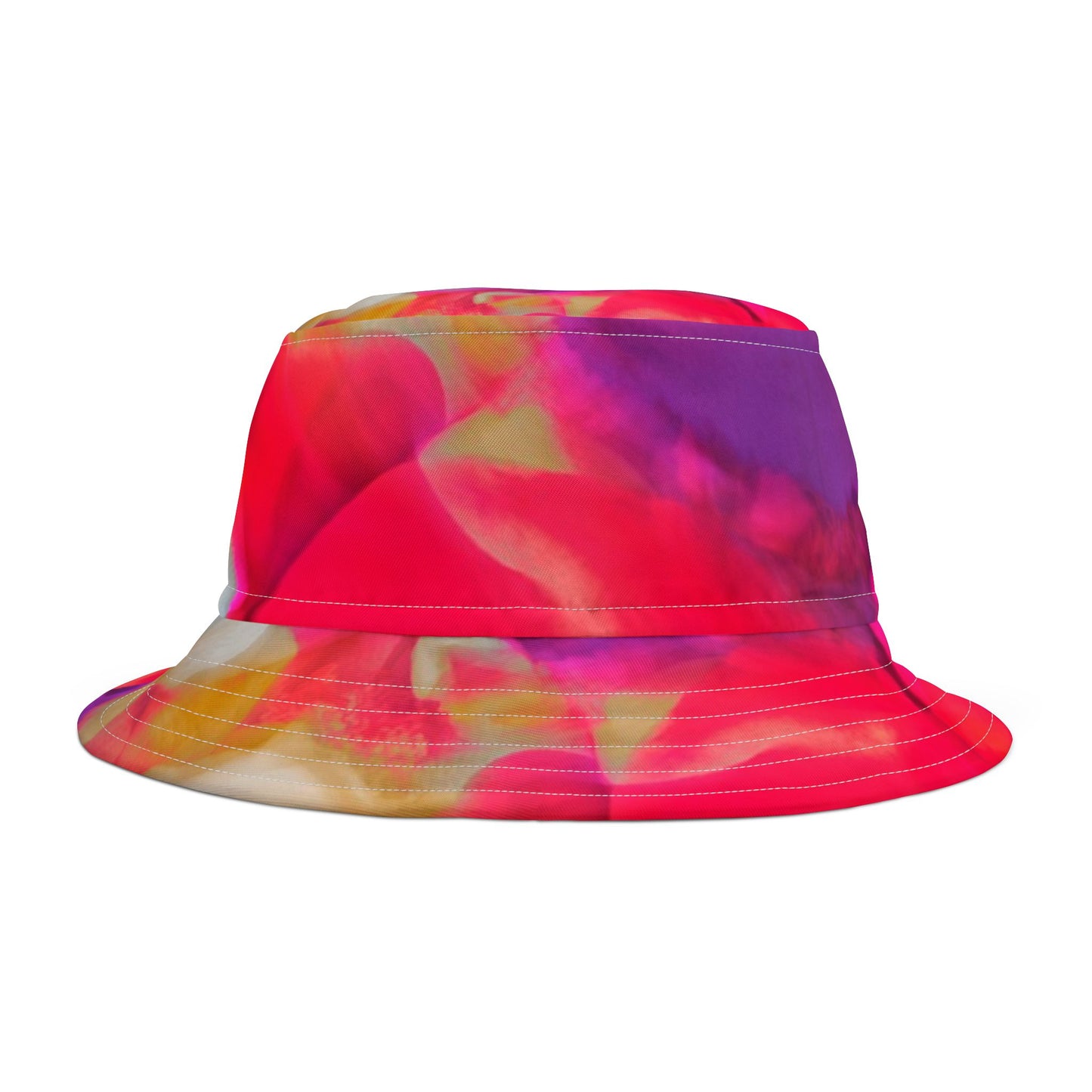 Vibrant Floral Bucket Hat, Stylish Summer Accessory, Beach Wear, Festival Hat, Outdoor Sun Protection, Gift for Nature Lovers