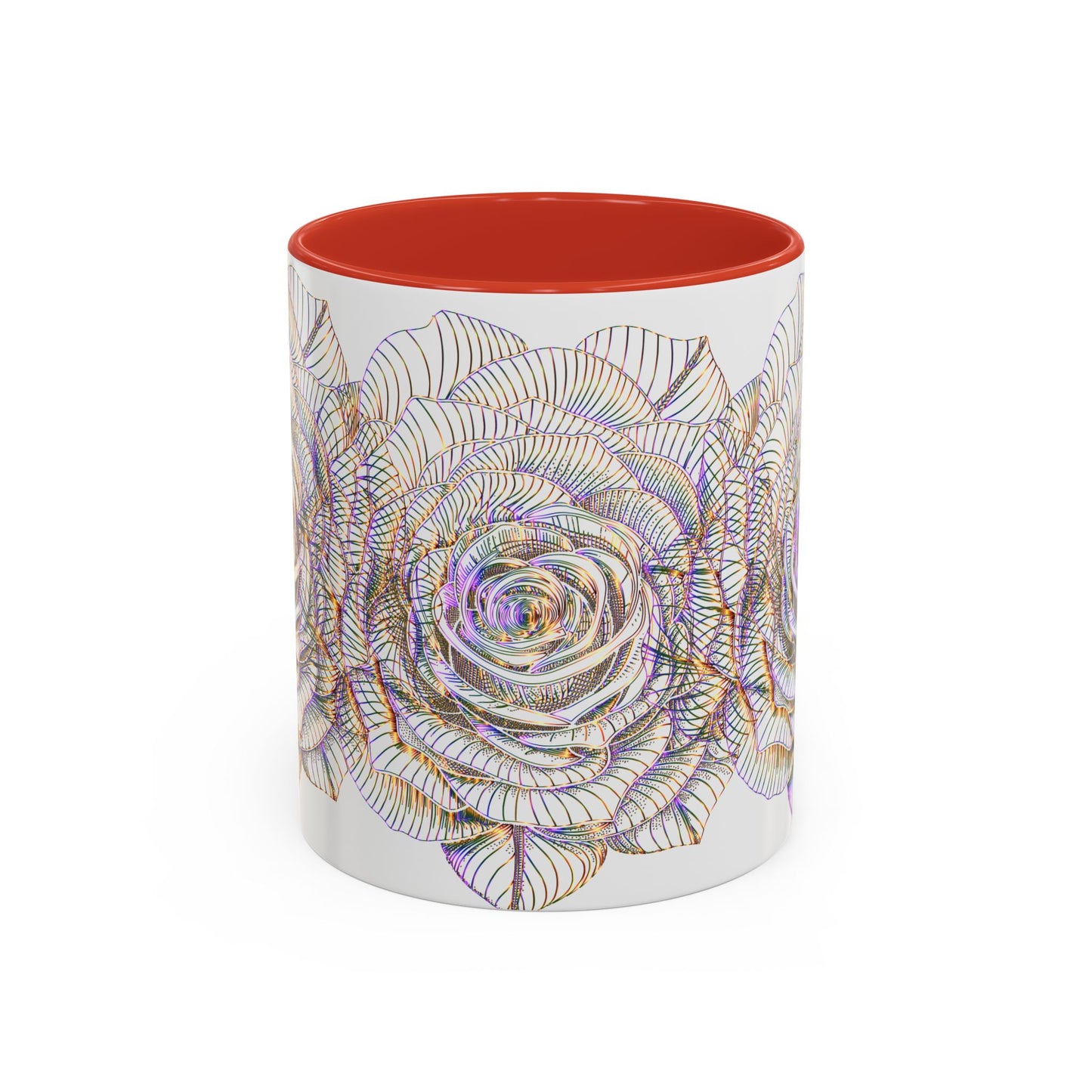 Holographic Floral Coffee Mug - Perfect Gift for Plant Lovers, Home Decor, Tea & Coffee Lovers, Mother's Day, Birthdays