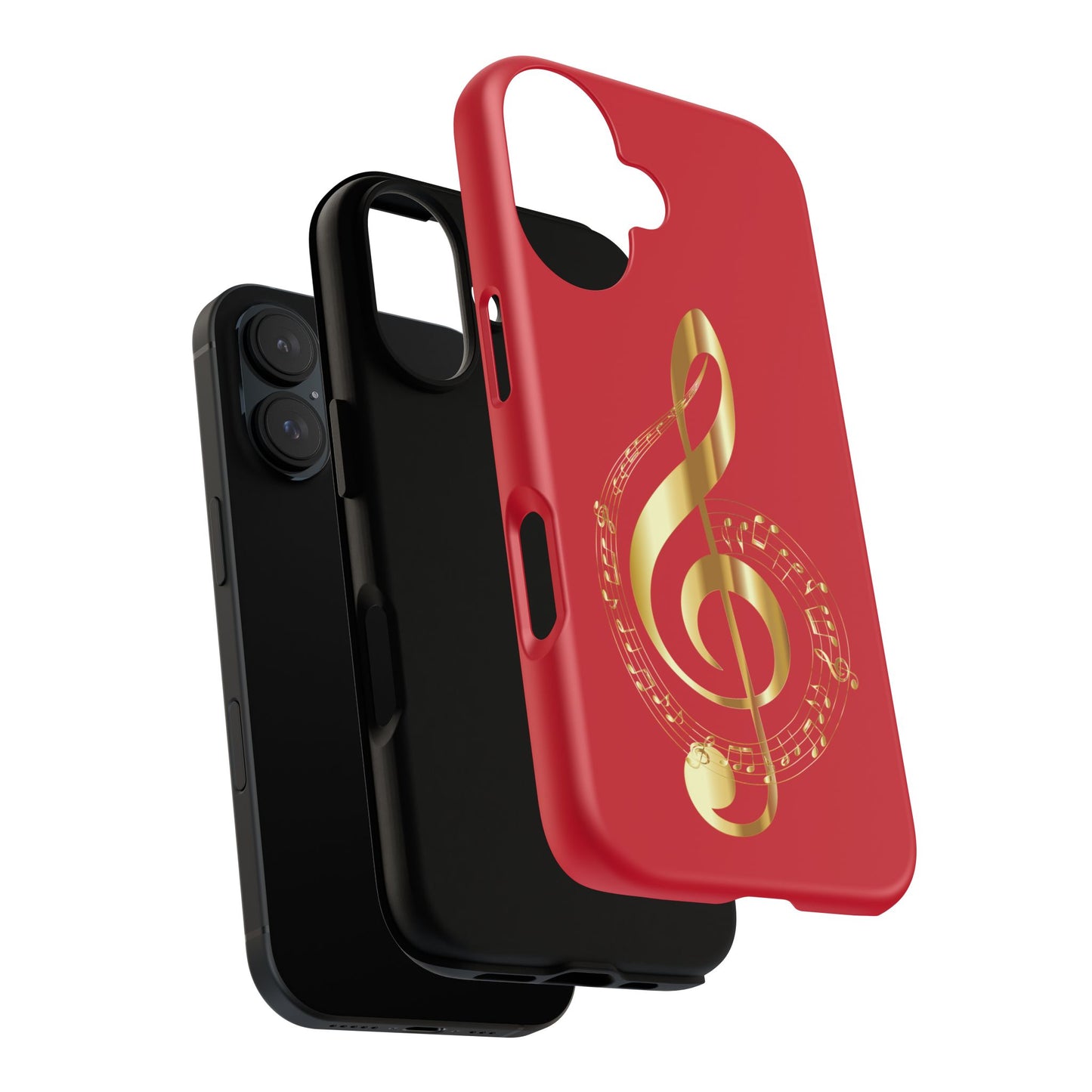 Tough Cases - Red Musical Note