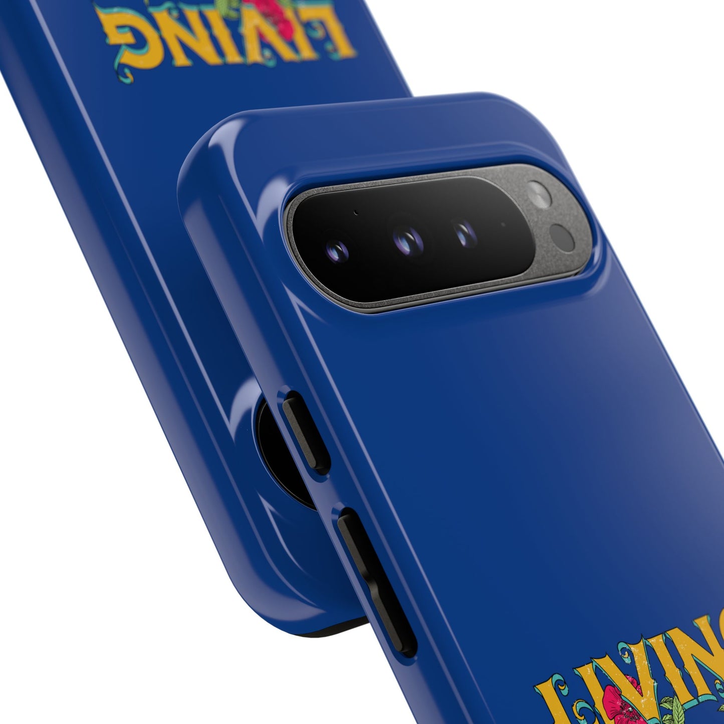 Living the Dream Phone Case, Floral Phone Cover, Tough Phone Case, Inspirational Gift, Boho Style Accessory, Dreamer Case