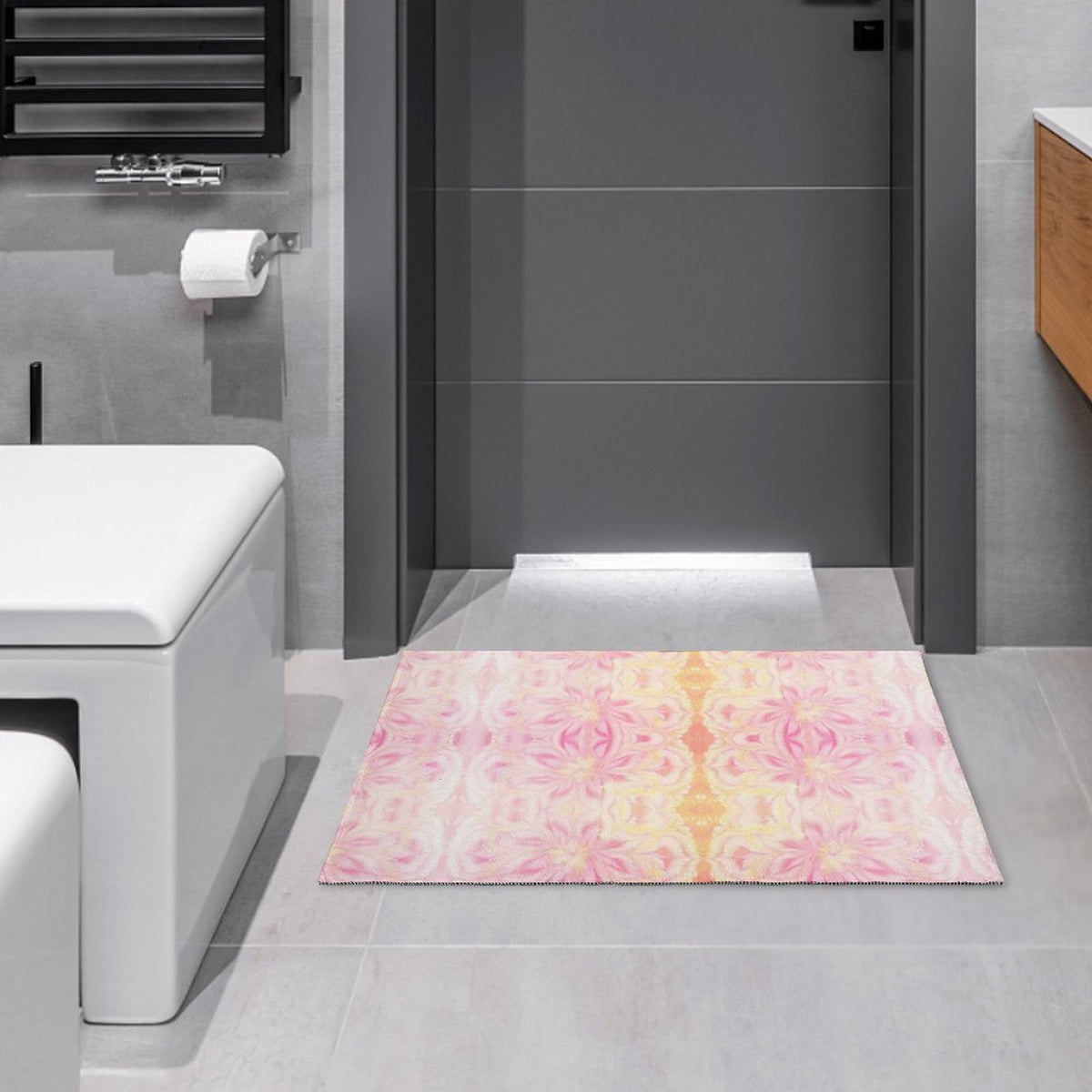 Crystal Velvet Bedroom Floor Mat