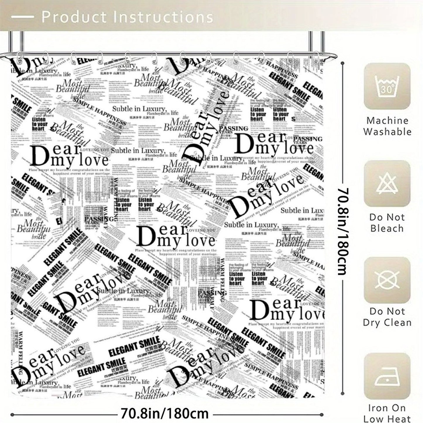 Waterproof Shower Curtain