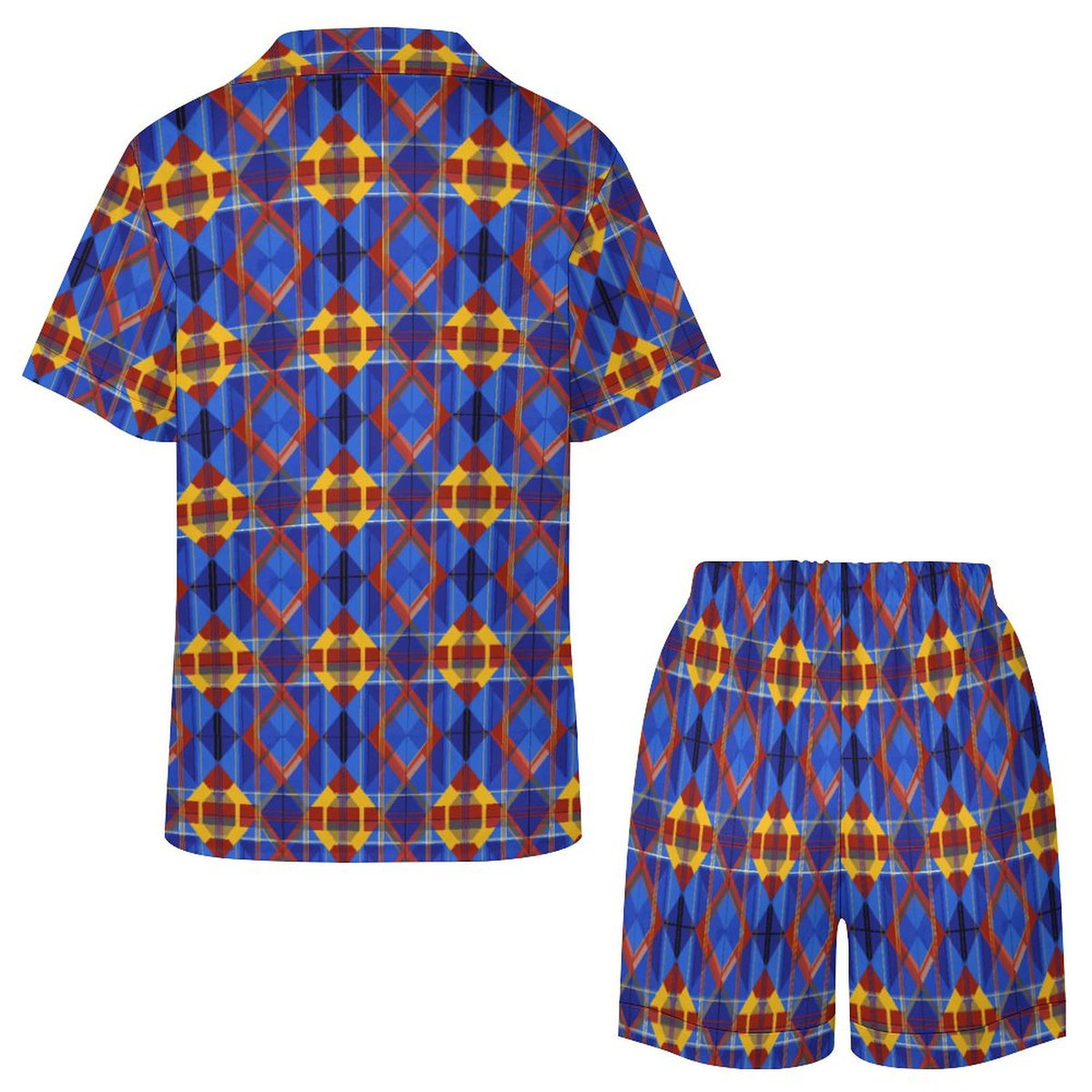 Worn-effect Fabric Women Satin Pajama Set