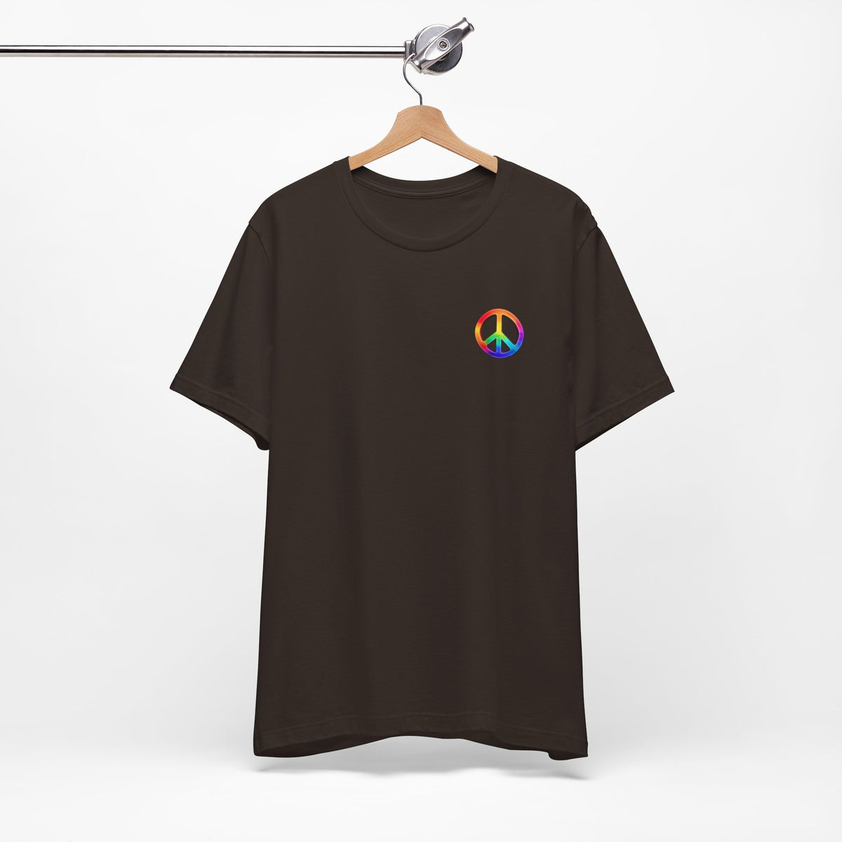 Peace Sign Tie-Dye Tee — Rainbow Hippie Peace Symbol T-Shirt