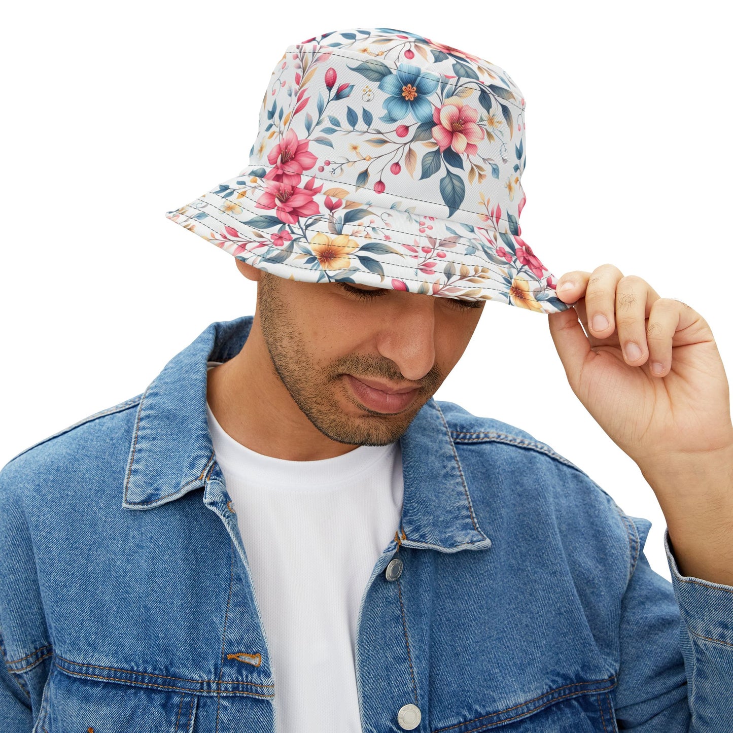 Floral Bucket Hat, Summer Accessory, Beach Wear, Gift for Her, Vacation Style, Trendy Sun Hat