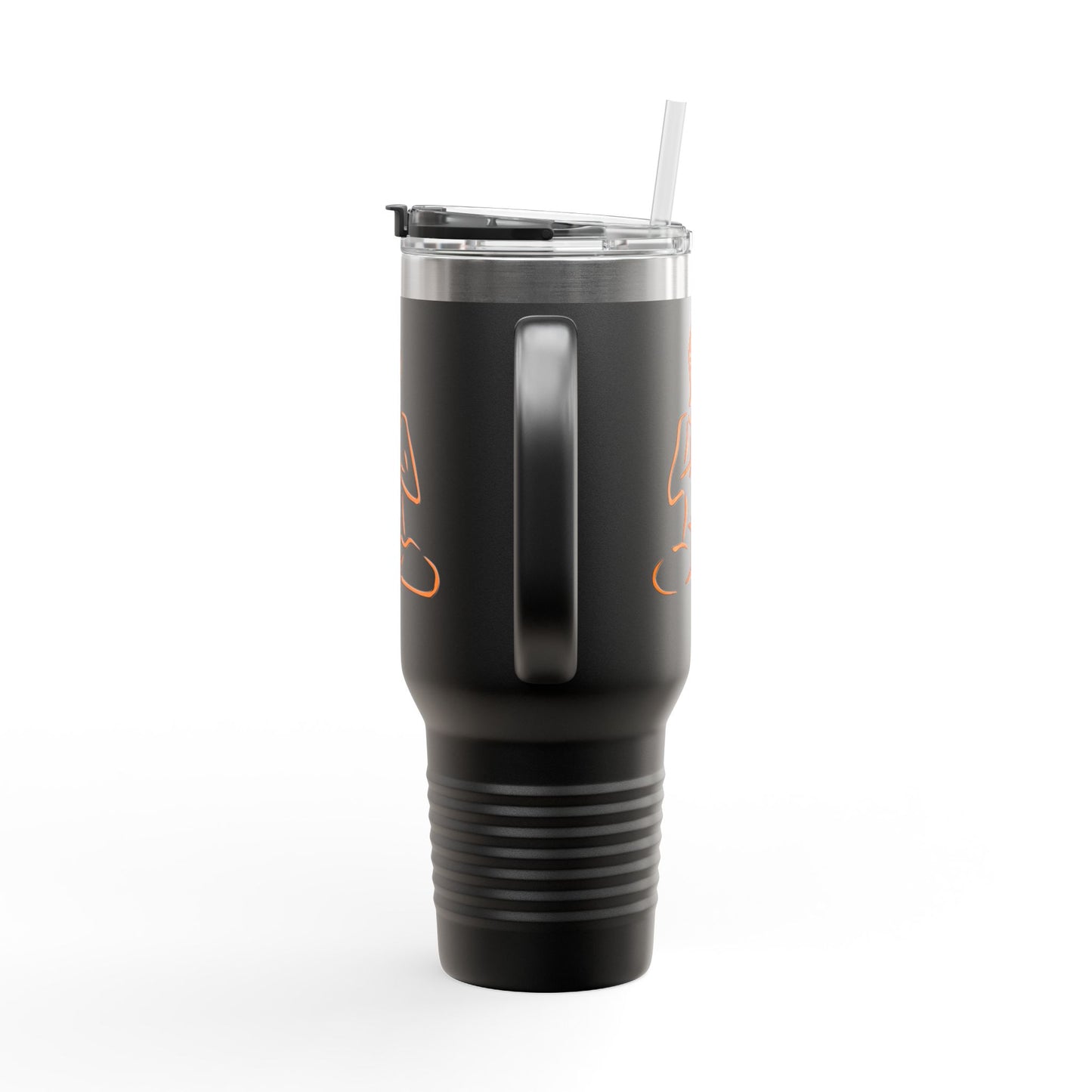 Mindful Travel Mug, Zen Coffee Cup, 40oz Insulated Flask, Inspirational Drinkware, Yoga Gift, Eco-Friendly Travel Tumbler