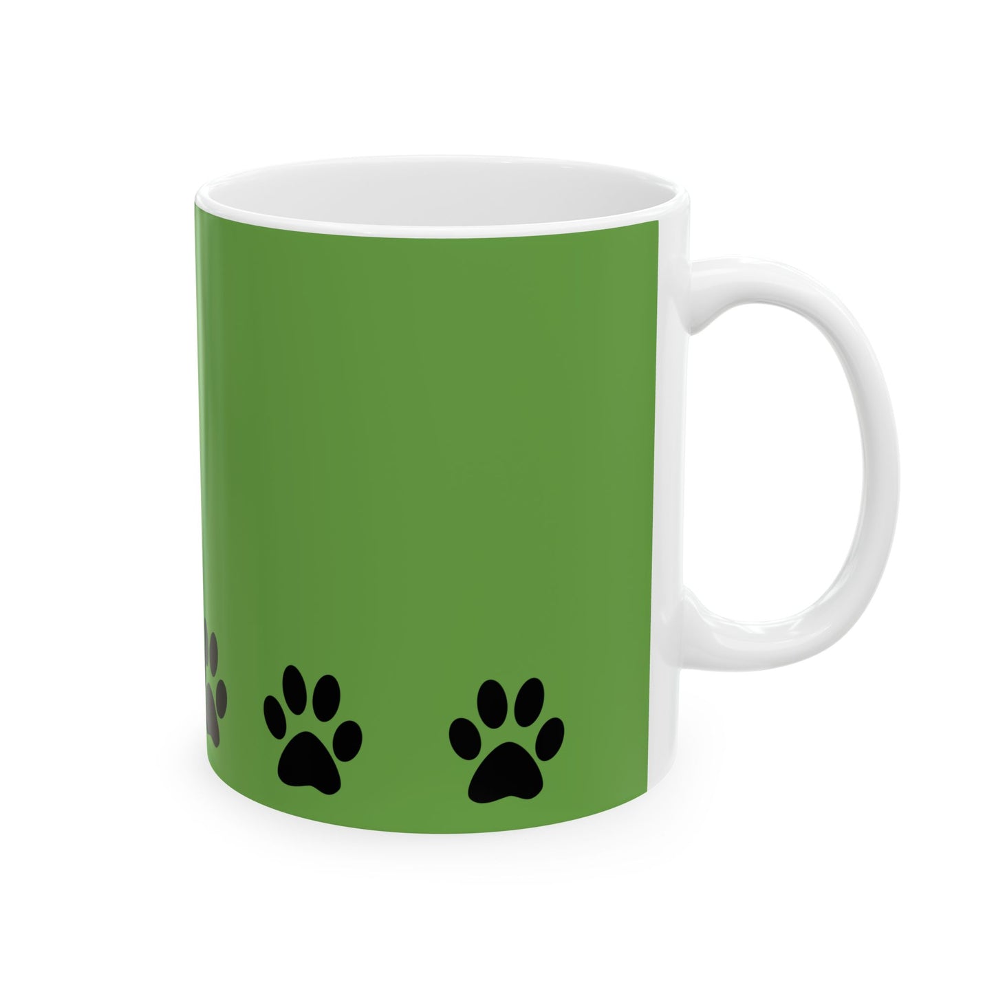 Paw Print Ceramic Mug - Ideal for Pet Lovers, Dog Owners, Animal Enthusiasts, Gift for Pet Birthdays, Cozy Coffee Moments, Kitchen Decor
