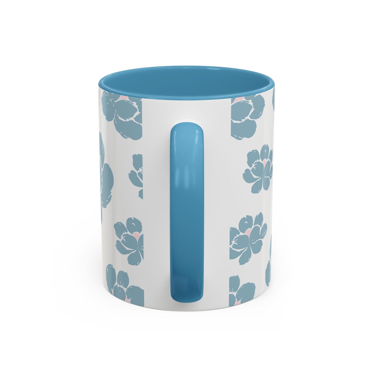 Floral Accent Coffee Mug - Elegant Drinkware, Perfect Gift for Her, Home Decor, Mother's Day, Birthday, Coffee Lovers