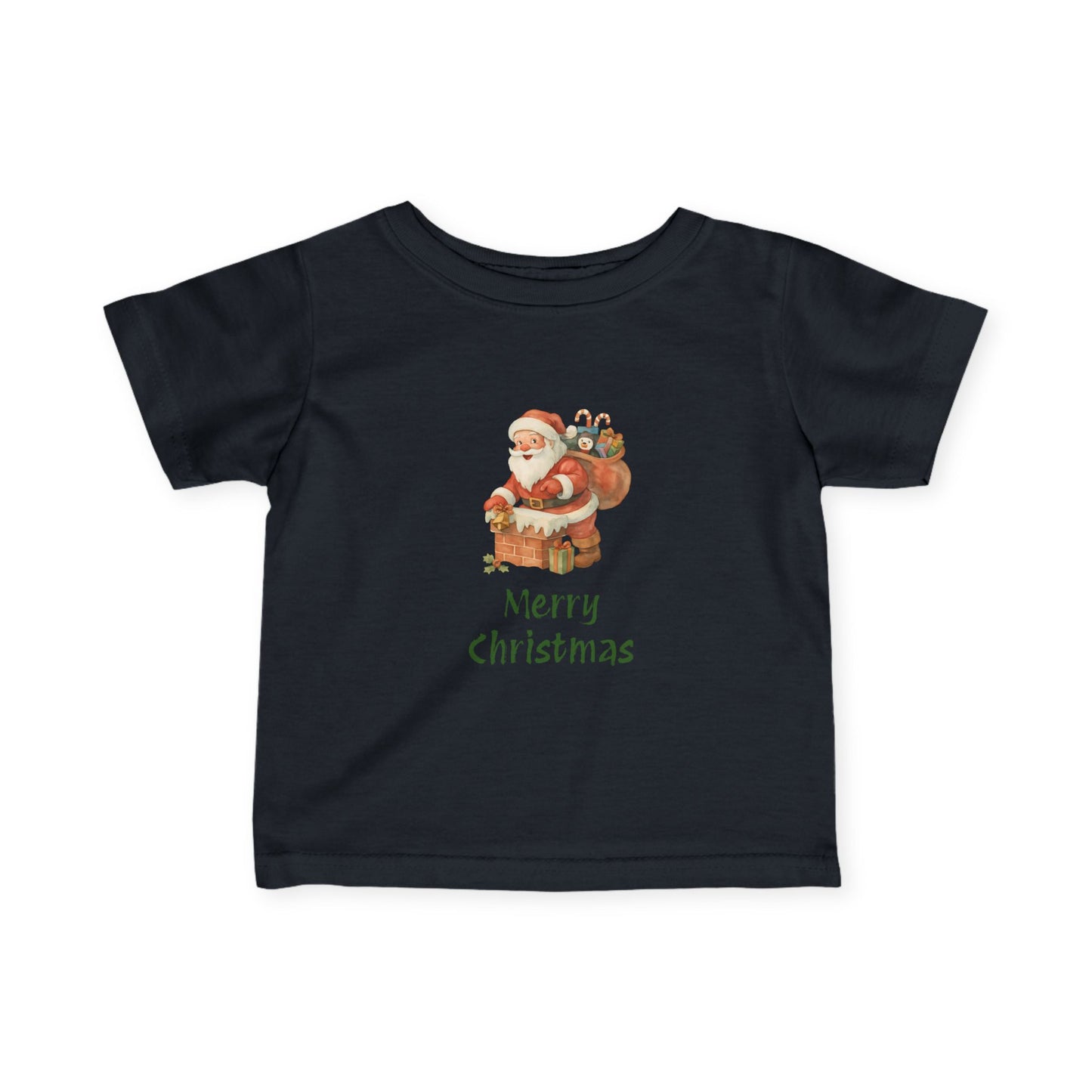 Merry Christmas Infant Tee, Holiday Baby Shirt, Cute Christmas Gift, Toddler Christmas Tee, Santa Infant T-Shirt