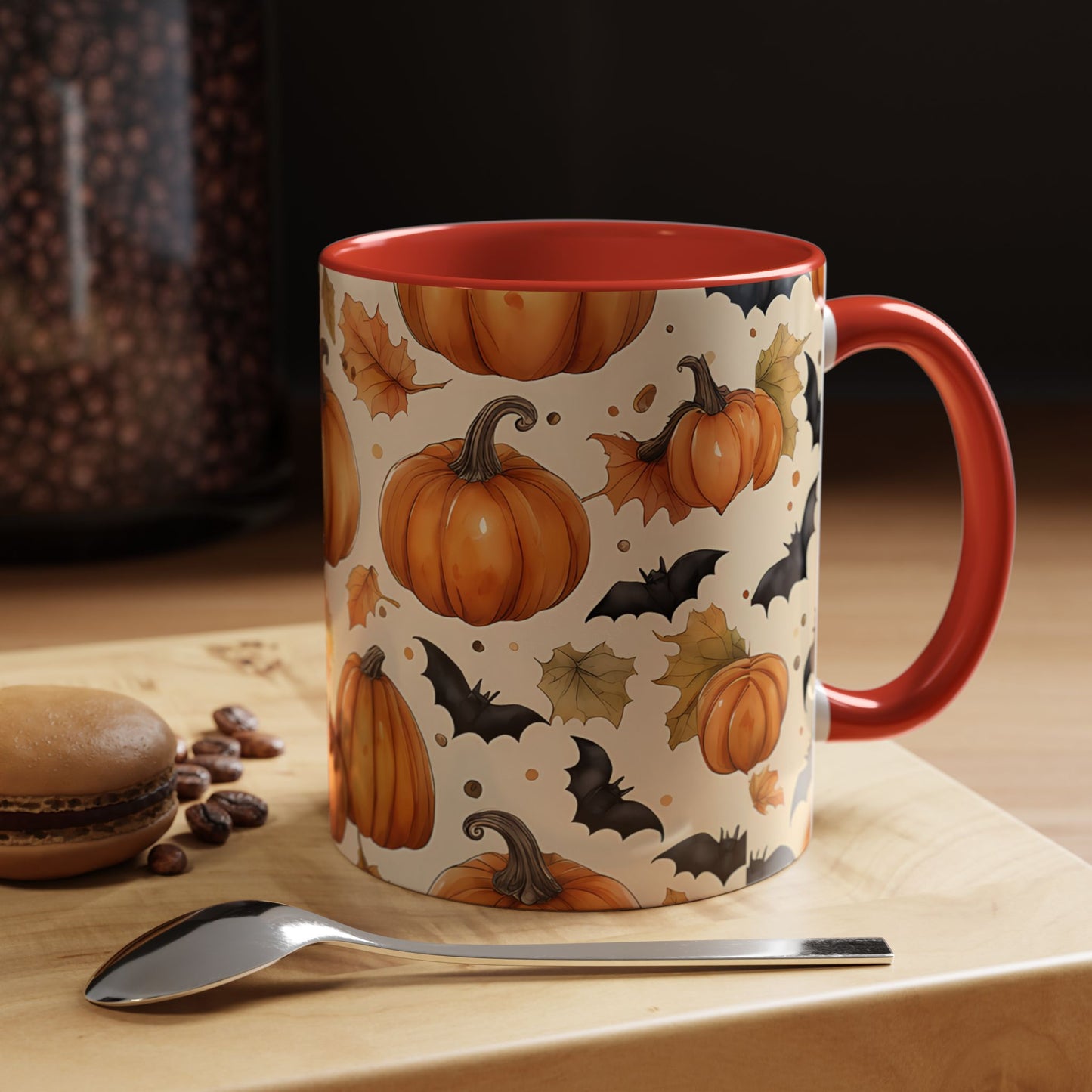 Pumpkin Halloween Coffee Mug, Fall Decor Mugs, Spooky Halloween Gifts, Autumn Drinkware, Seasonal Coffee Cups