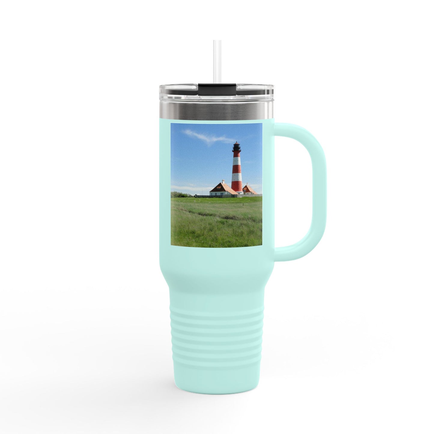 Scenic Insulated Travel Mug, 40oz | Perfect for Coffee Lovers, Outdoor Adventures, Travel Gifts, Eco-Friendly Sippers, Beach Days