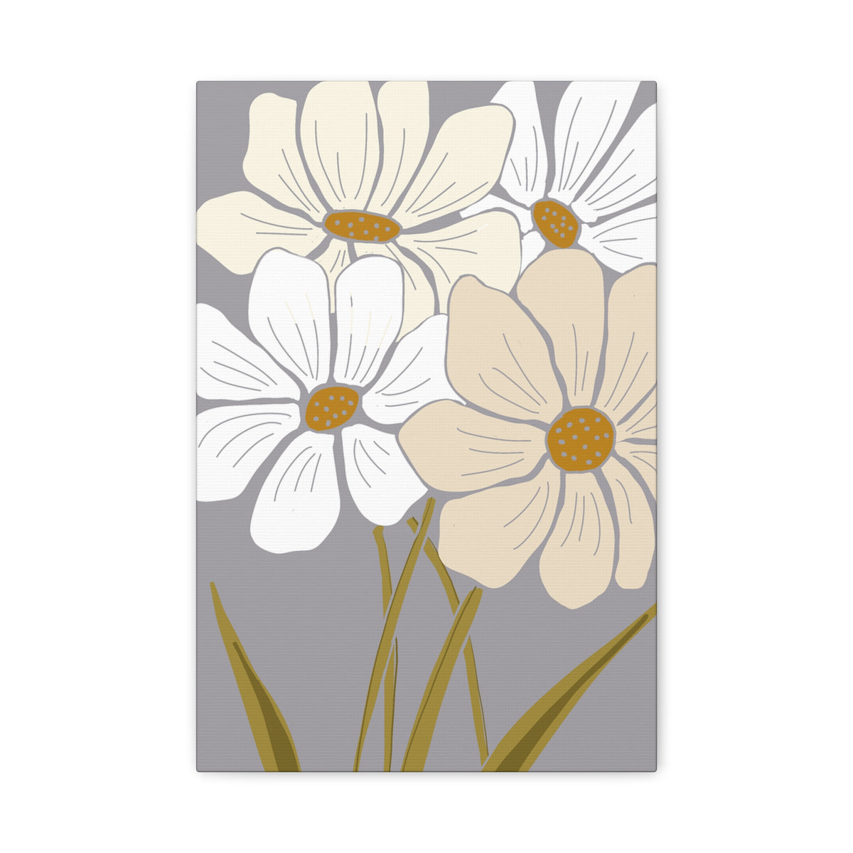 Copy of Copy of Matte Canvas, Stretched, 1.25" Tulips Pink and Purple Flowers