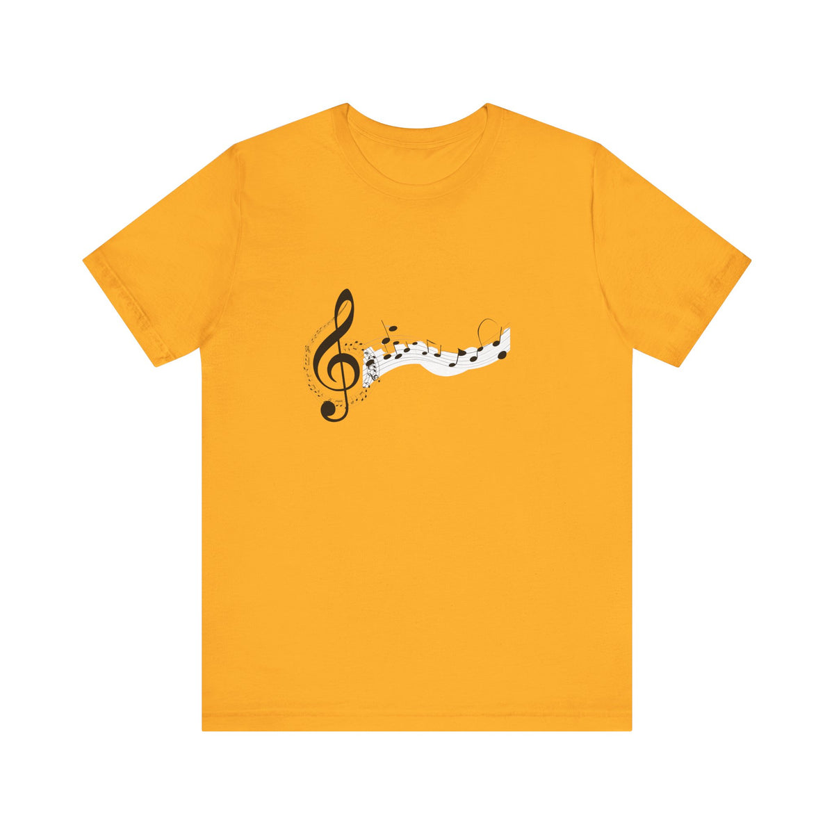 Musical Notes Short Sleeve Tee for Music Lovers
