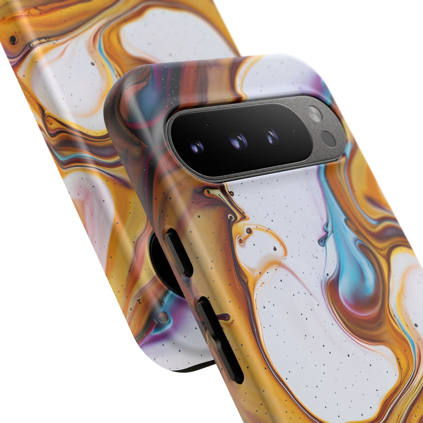 Artistic Phone Case, Tough Cases with Colorful Marble Design